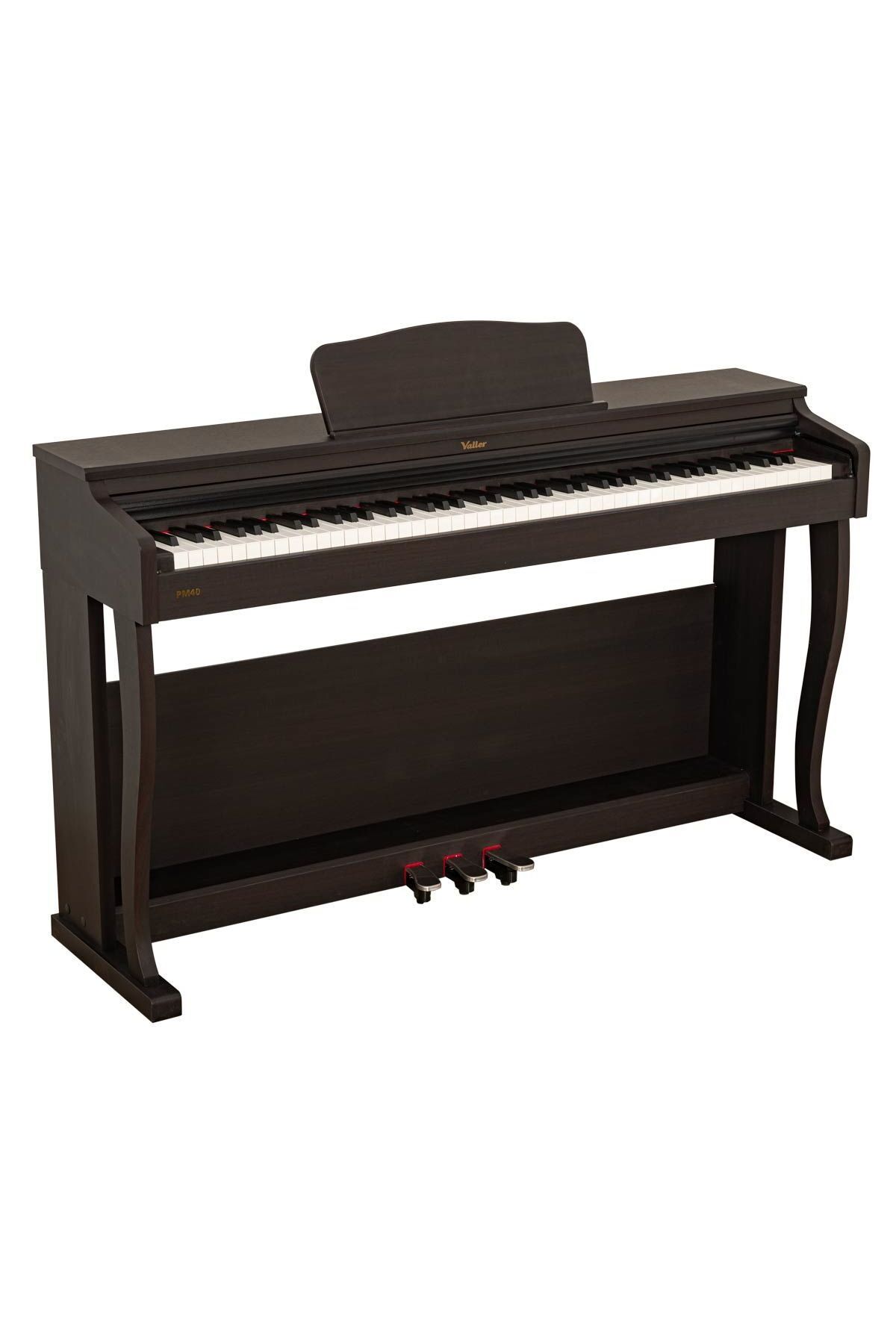 VALLER PM40 Tuş Hassasiyetli Usb Bağlantılı Farklı Renk Seçenekli Dijital Piyano-Rosewood