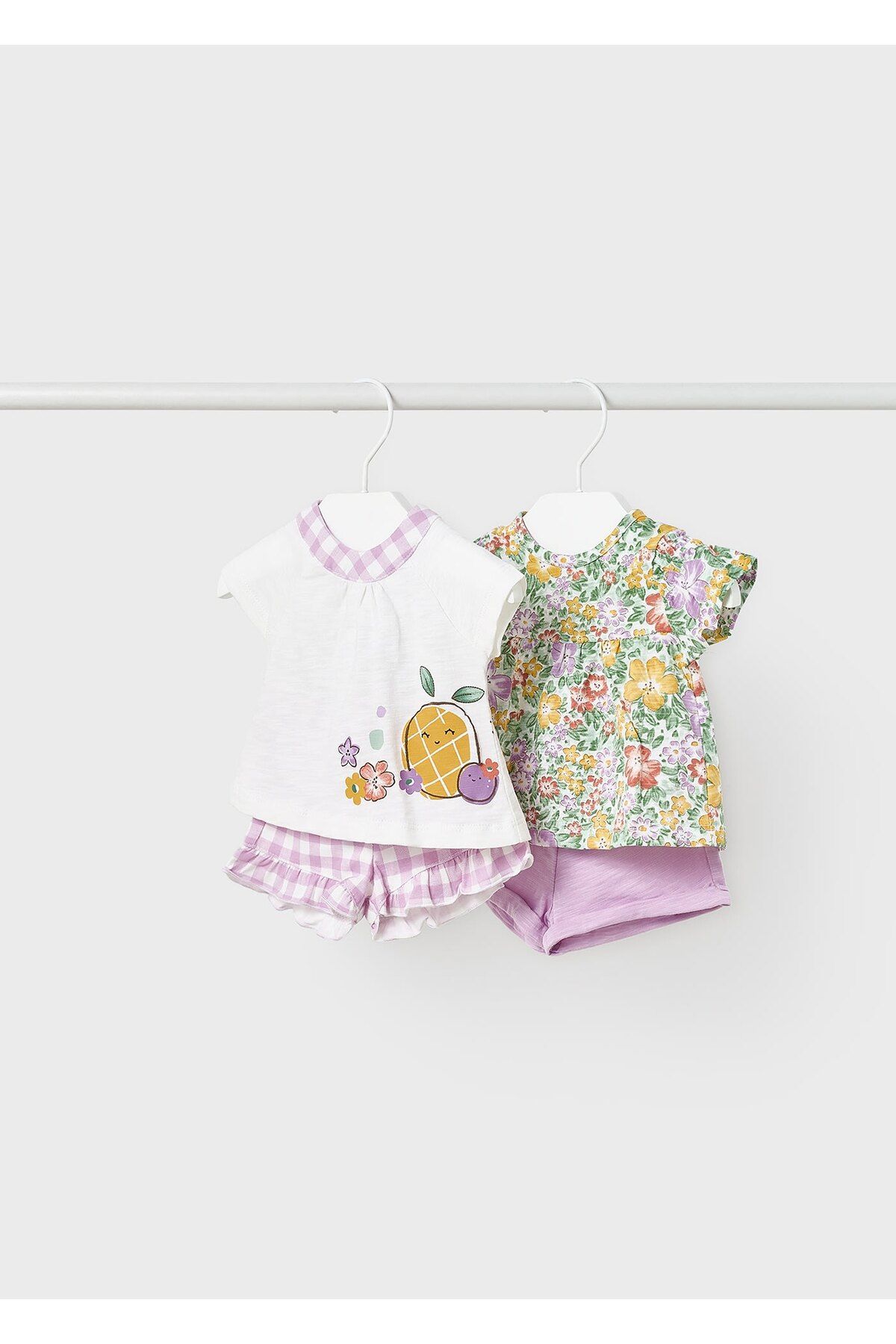 Mayoral Kız Bebek Yazlık Şort Tişört 4 Lü Set 1695