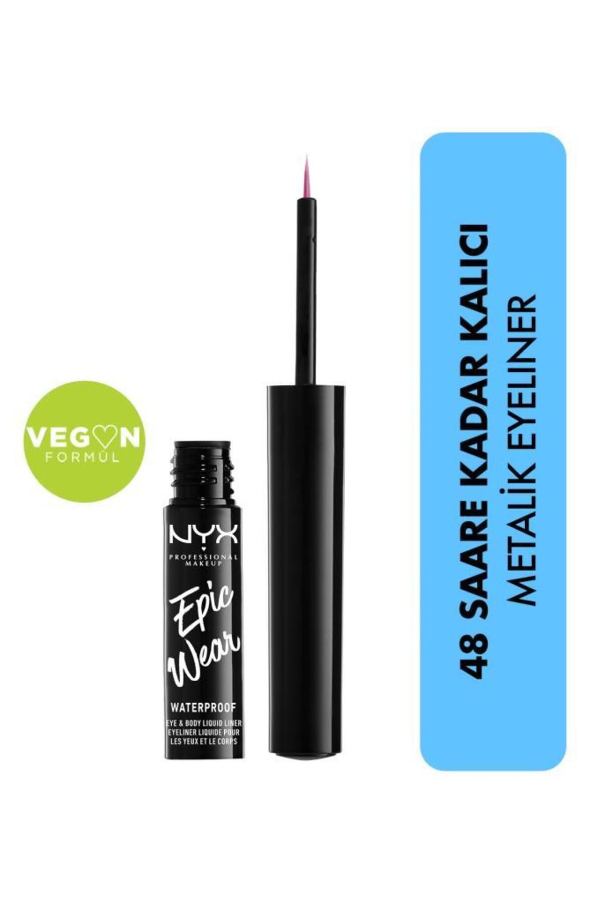 NYX Professional Makeup Eyeliner - Epic Wear Metallic Liquid Liner Fuschia Metal