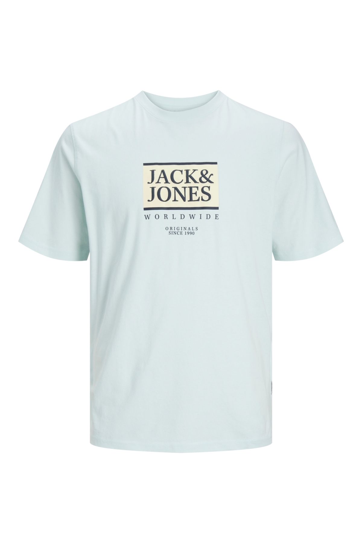 Jack & Jones Jack Jones Jorlafayette Box Tee Ss Crew Neck Erkek Mavi Tshirt 12252681-07