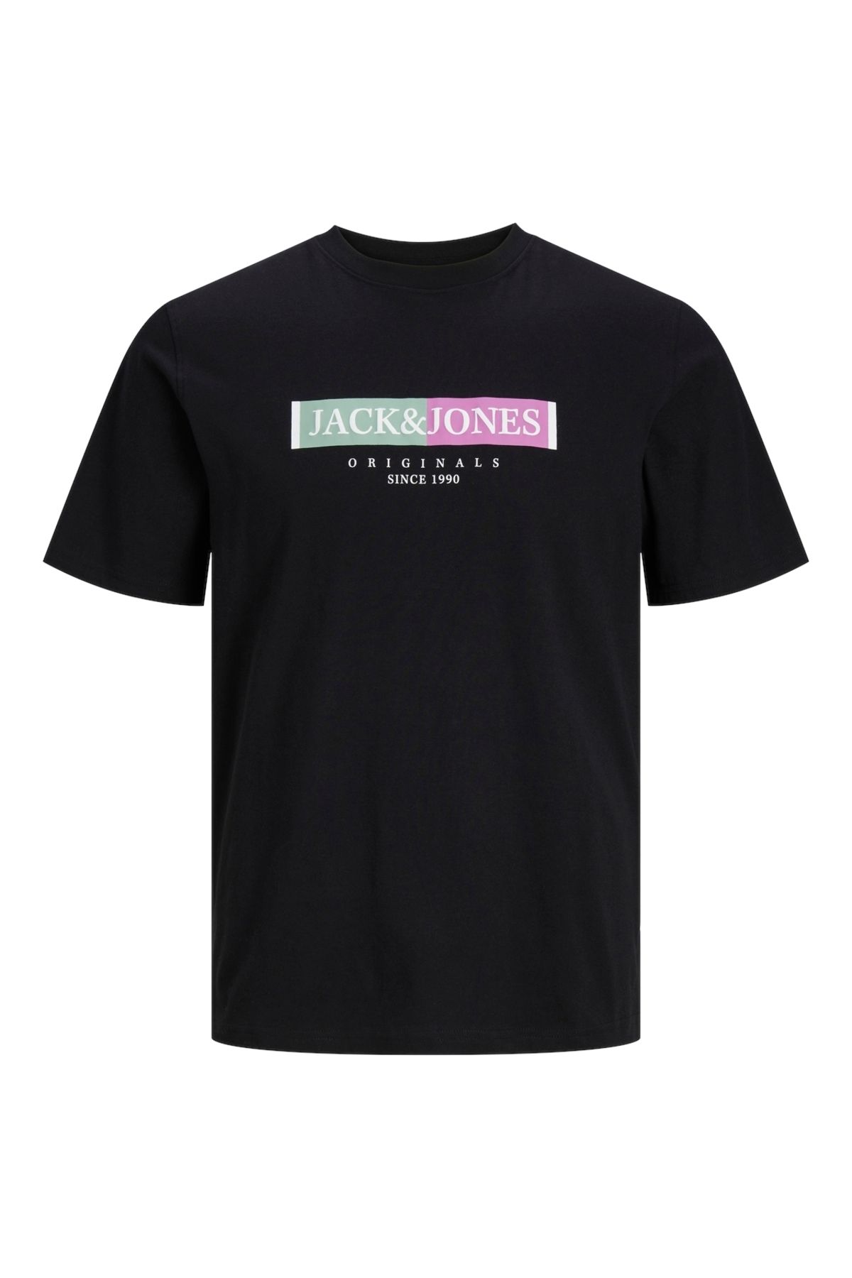 Jack & Jones Jack Jones Jorlafayette Box Tee Ss Crew Neck Erkek Siyah Tshirt 12252681-02
