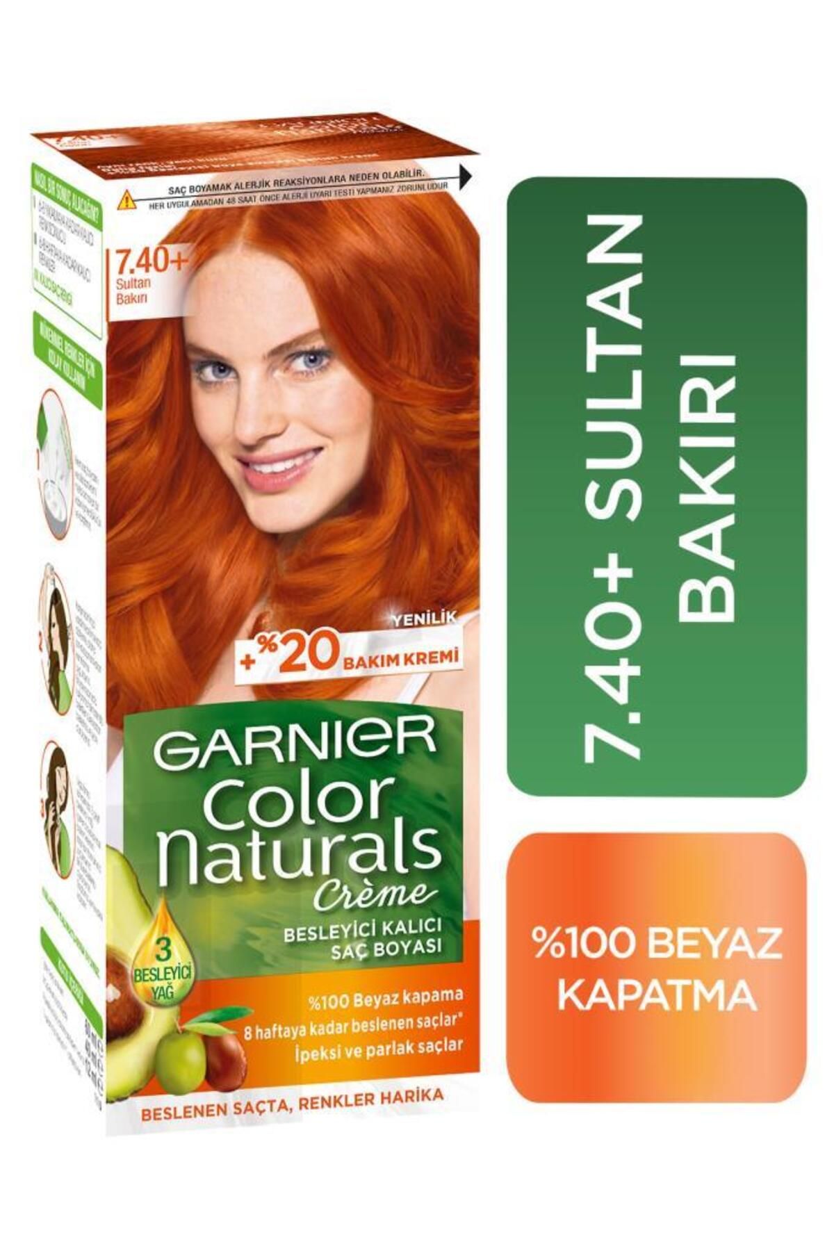 Garnier Color Naturals Saç Boyası 7.40 Sultan Bakırı