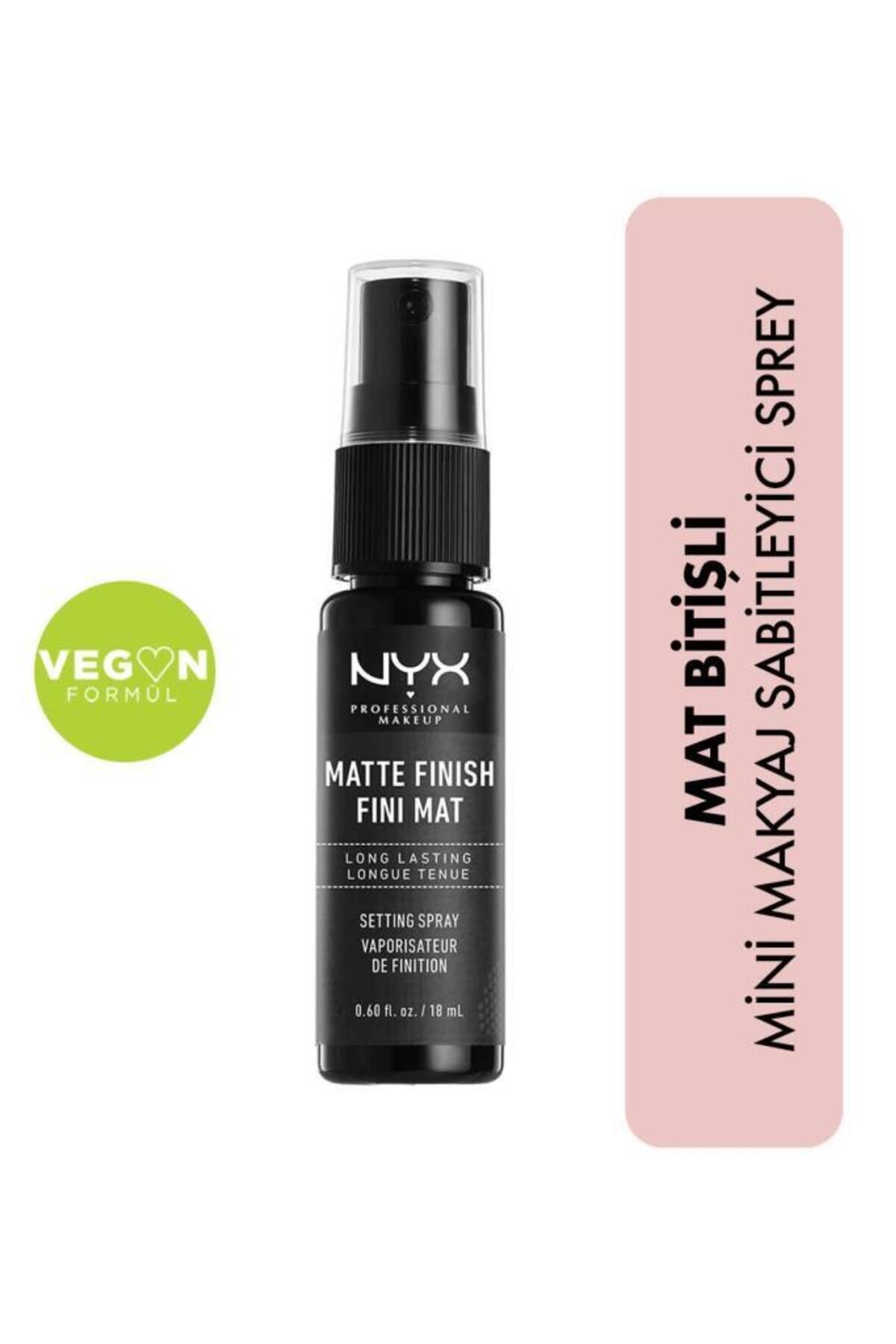 NYX Professional Makeup Makyaj Sabitleyici Sprey -makeup Setting Spray Mini Matte 18 Ml