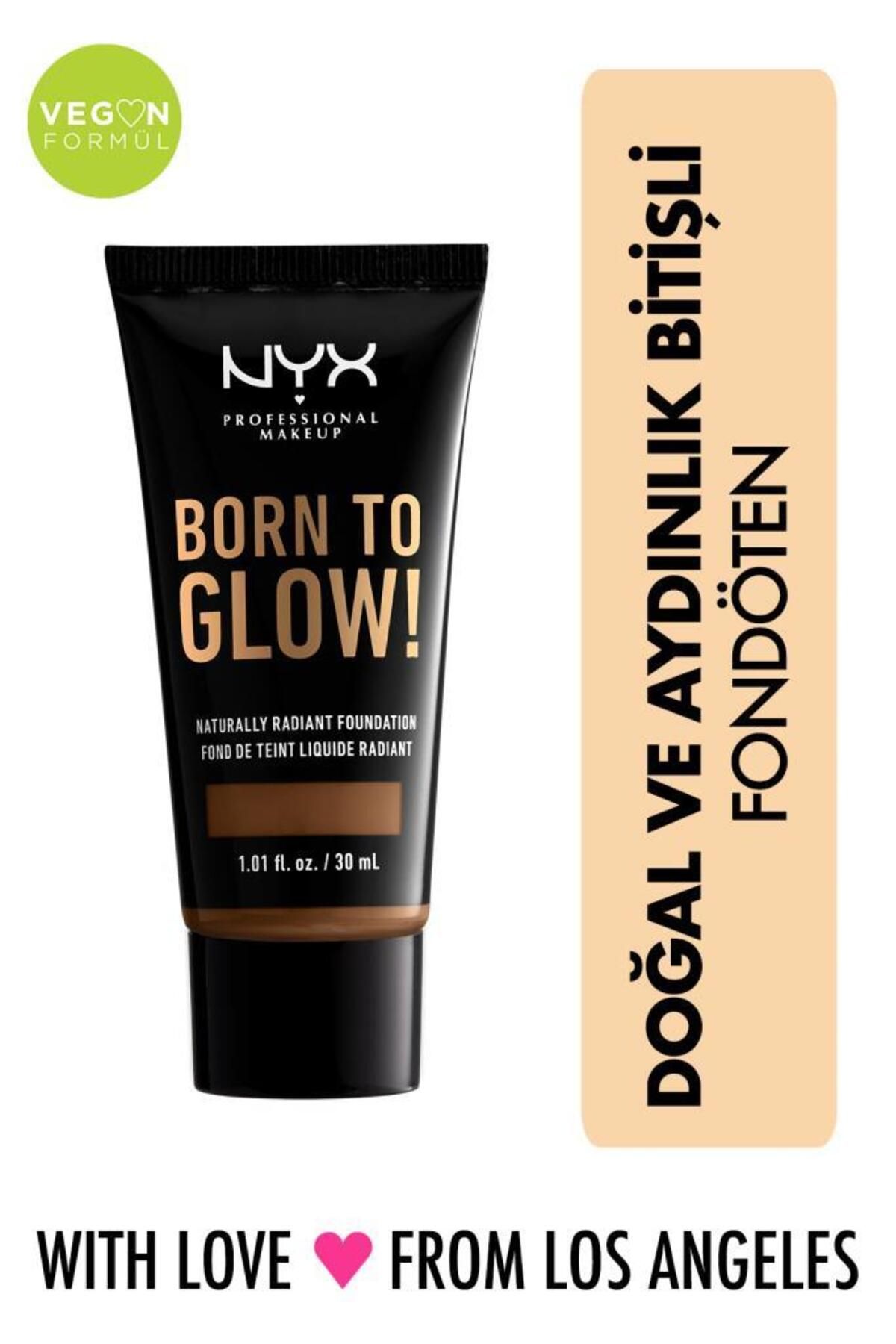 NYX Professional Makeup Born To Glow! Naturally Radıant Foundatıon 19 - Mocha