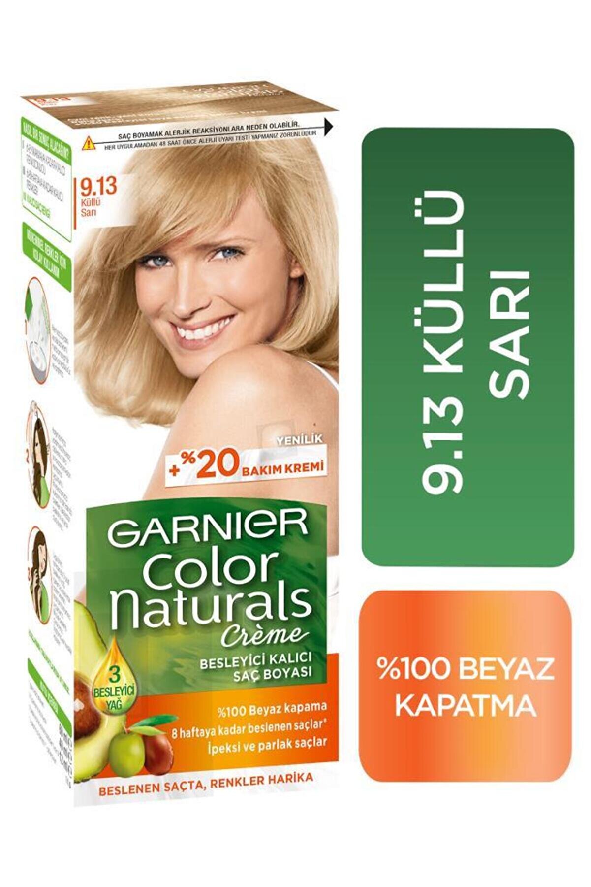 Garnier Color Naturals Saç Boyası 9.13 Küllü Sarı