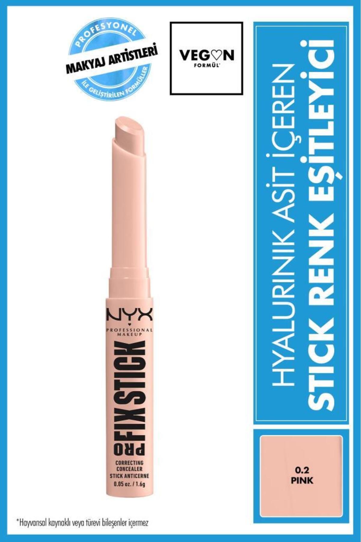NYX Professional Makeup Pro Fix Stick Renk Eşitleyici - 0.2 Pink