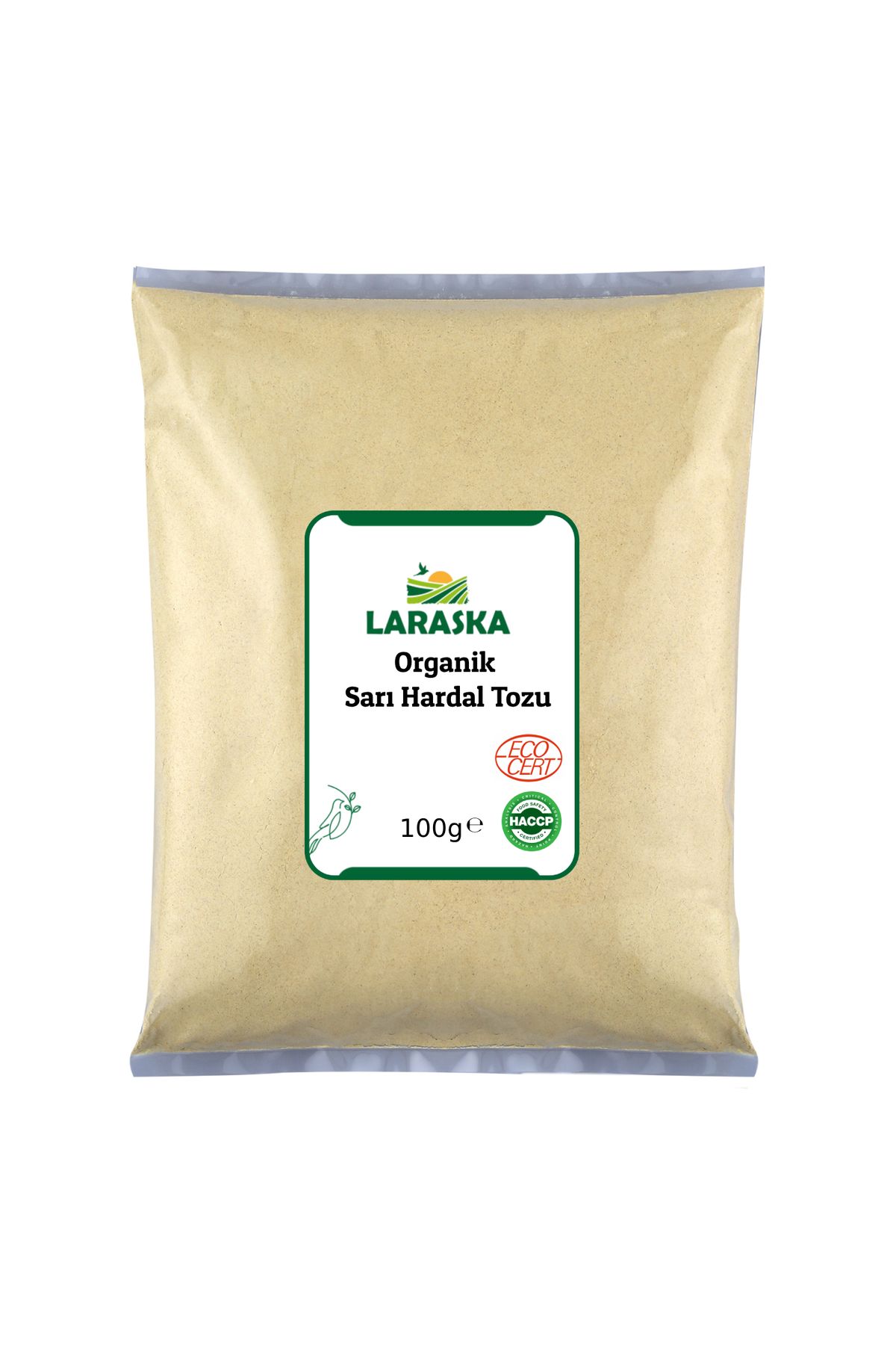 Laraska Organik Organik Sarı Hardal Tozu 100g- Organic Yellow Mustard Powder 100g