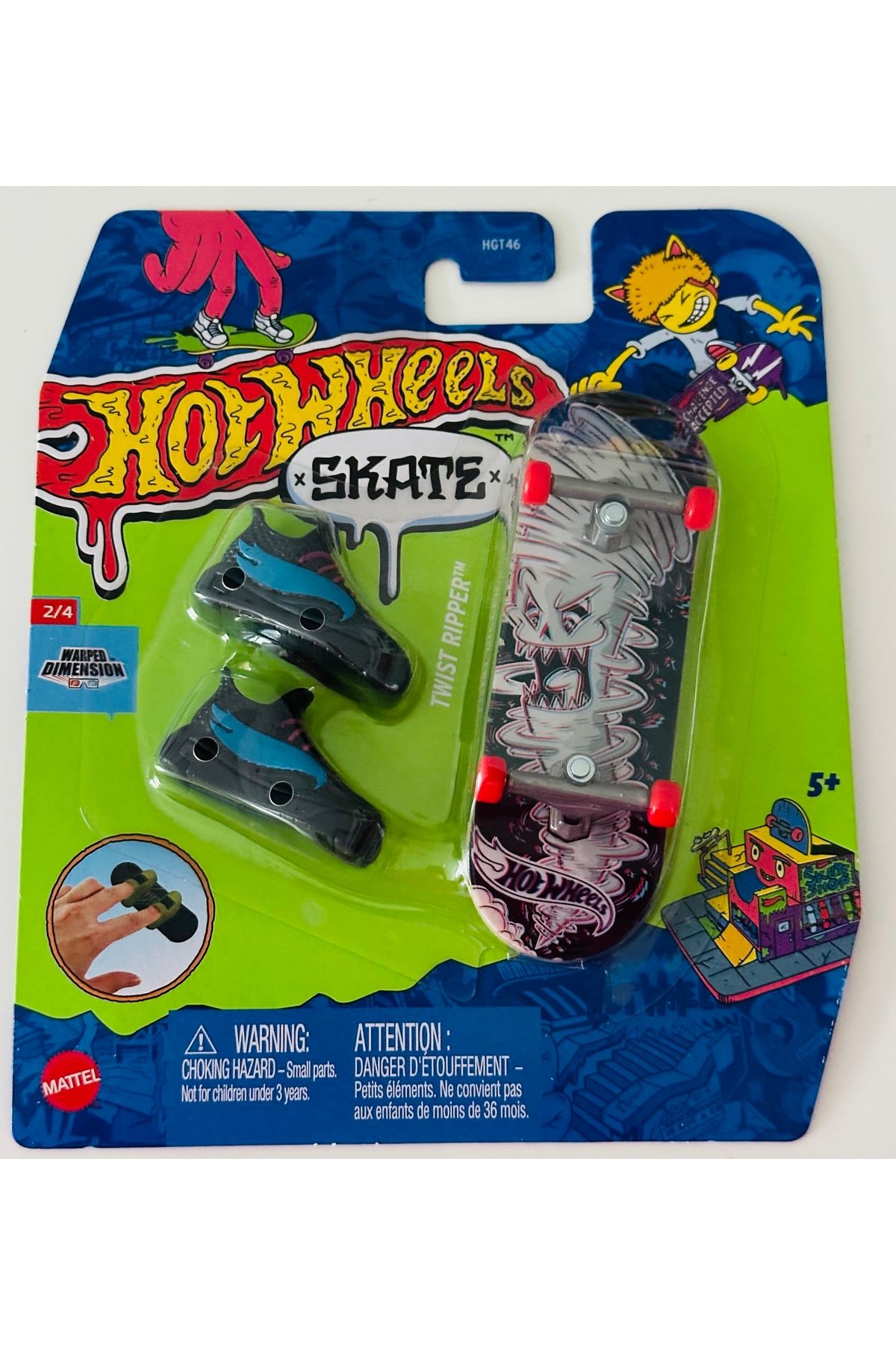 HOT WHEELS HGT46 Hot Wheels Skate Parmak Kaykay ve Ayakkabı Paketleri