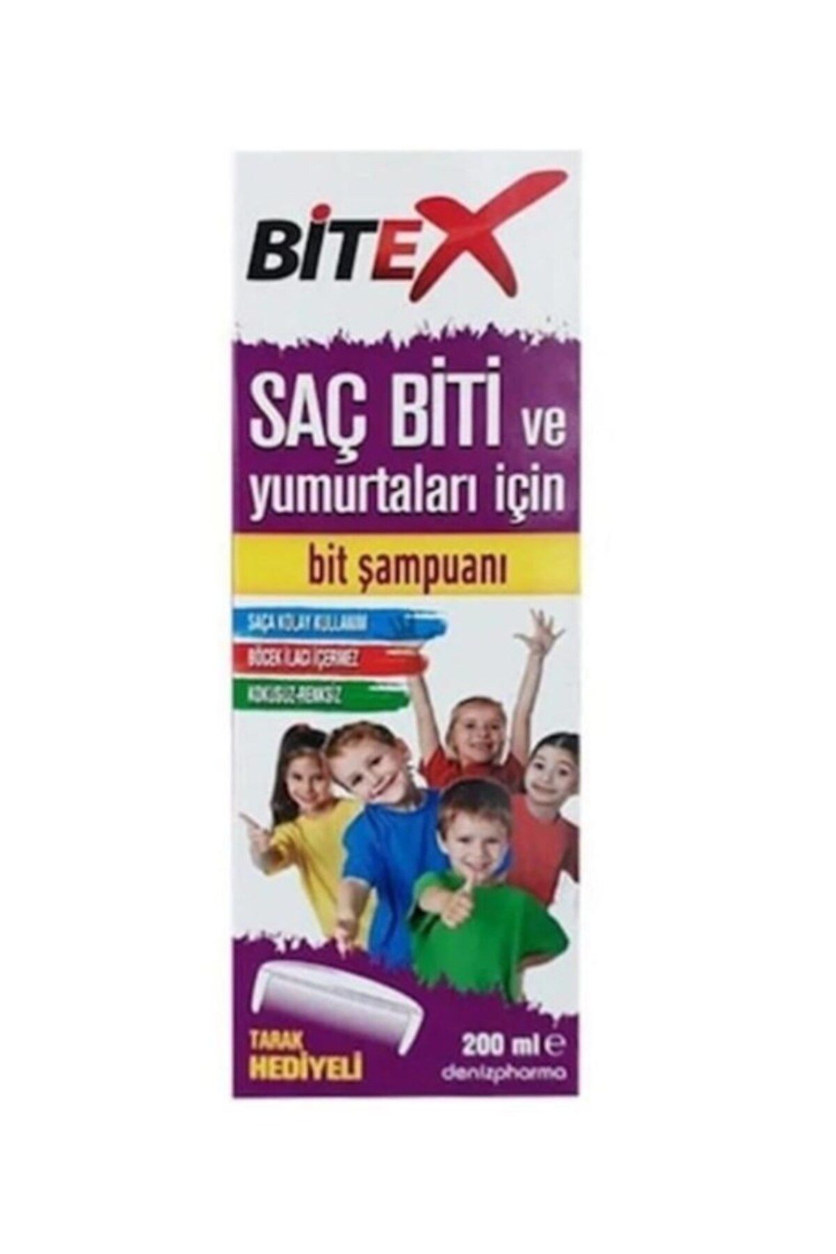 Bitex Bit Şampuanı Tarak Hediyeli 200 Ml 8699956001012