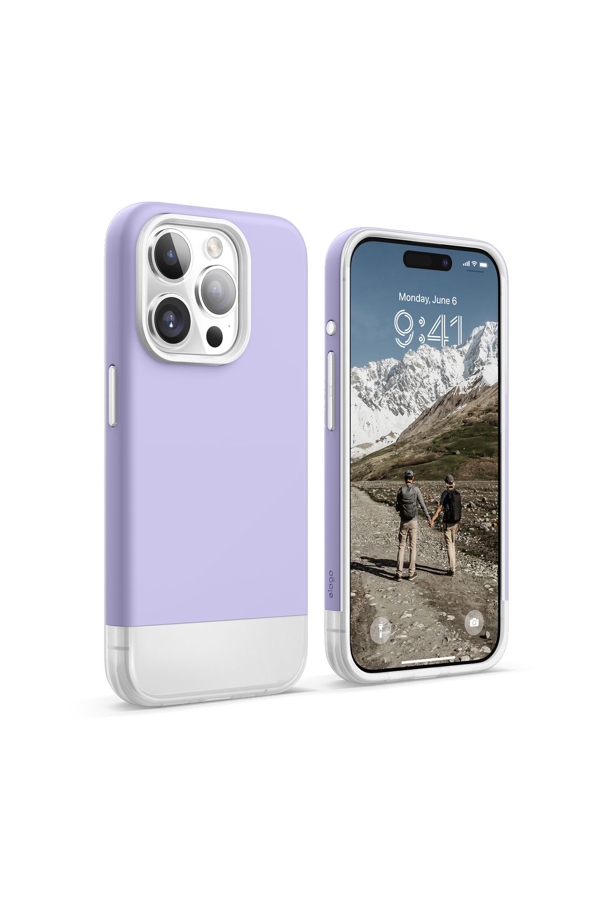 Elago Apple iPhone 15 Pro Uyumlu Glide MagSafe Silikon - Mor