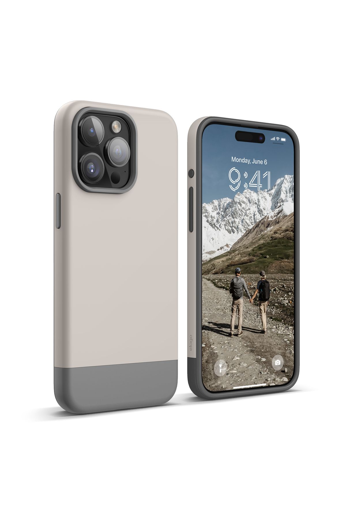 Elago Apple iPhone 15 Pro Max Uyumlu Glide MagSafe Silikon-Krem