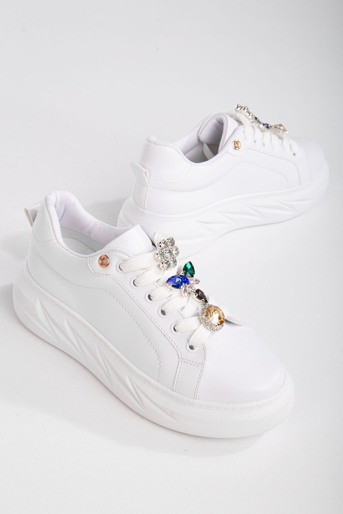 ElloLita Flowers Bağcık Aksesuar Detaylı Sneakers