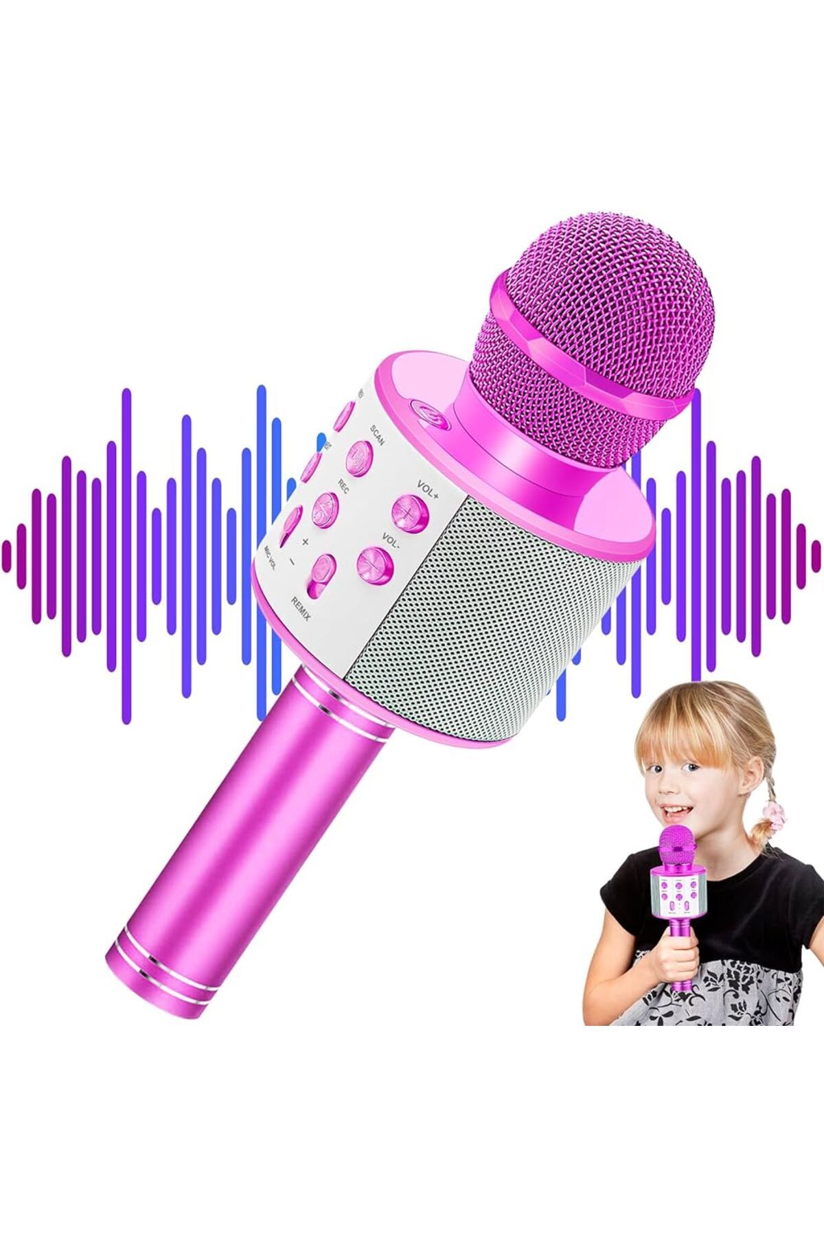 peltech Karaoke Mikrofon Bluetooth Aux Usb Sd Kart Girişli A + Kalite