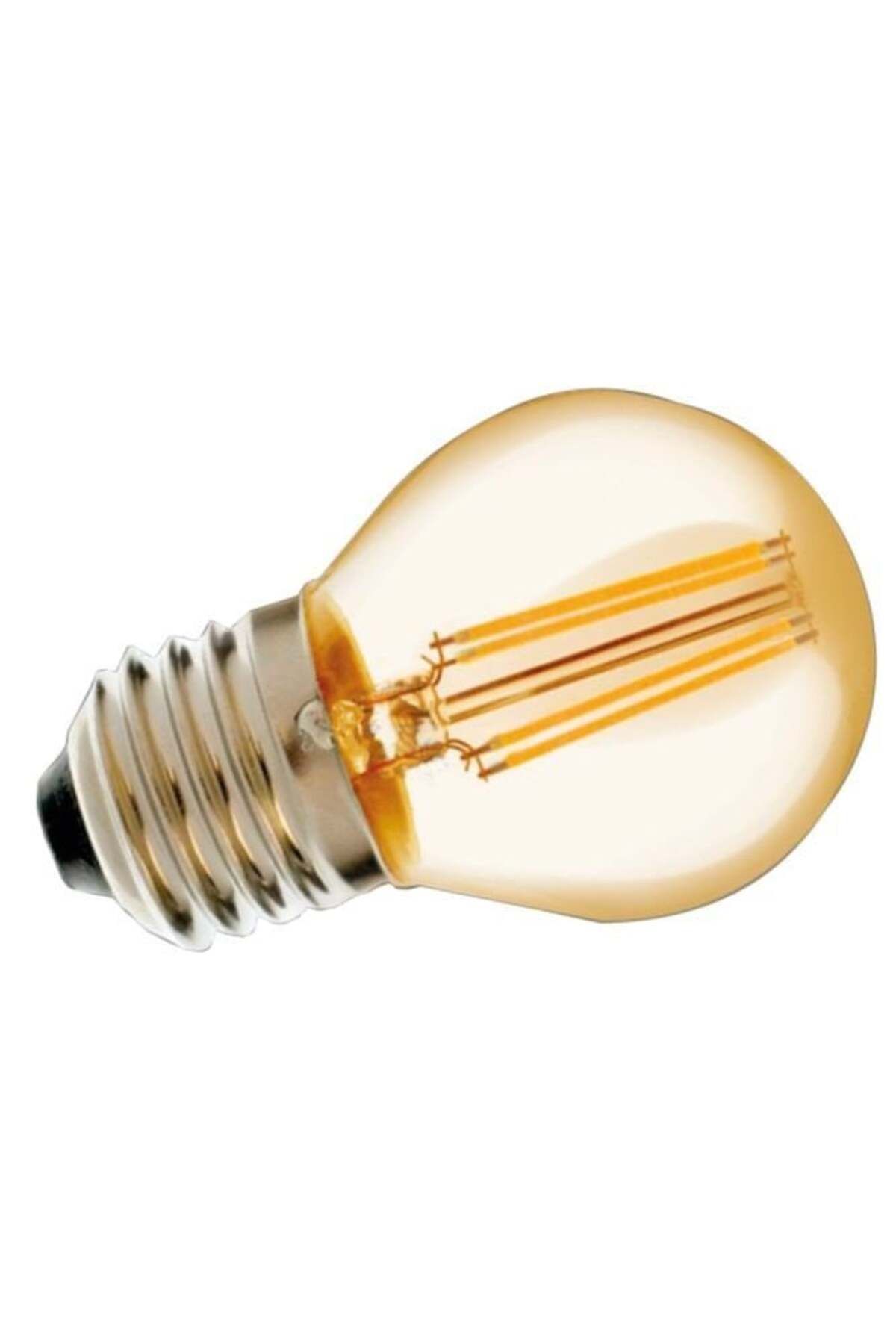 şavk Şavk Ş500565 G45 380 Lümen balköpüğü 2200K Amber Işık Led Rustik Ampul