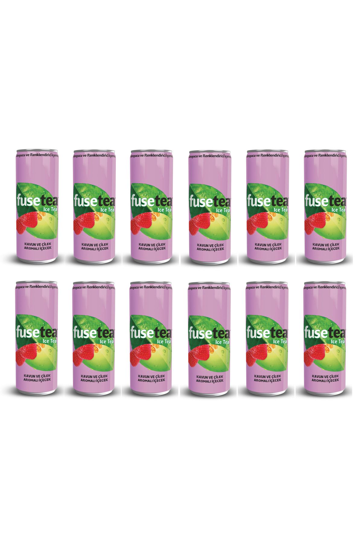 Fuse Tea Kavun Ve Çilek Aromalı Soğuk Çay 330 Ml X 12 Adet
