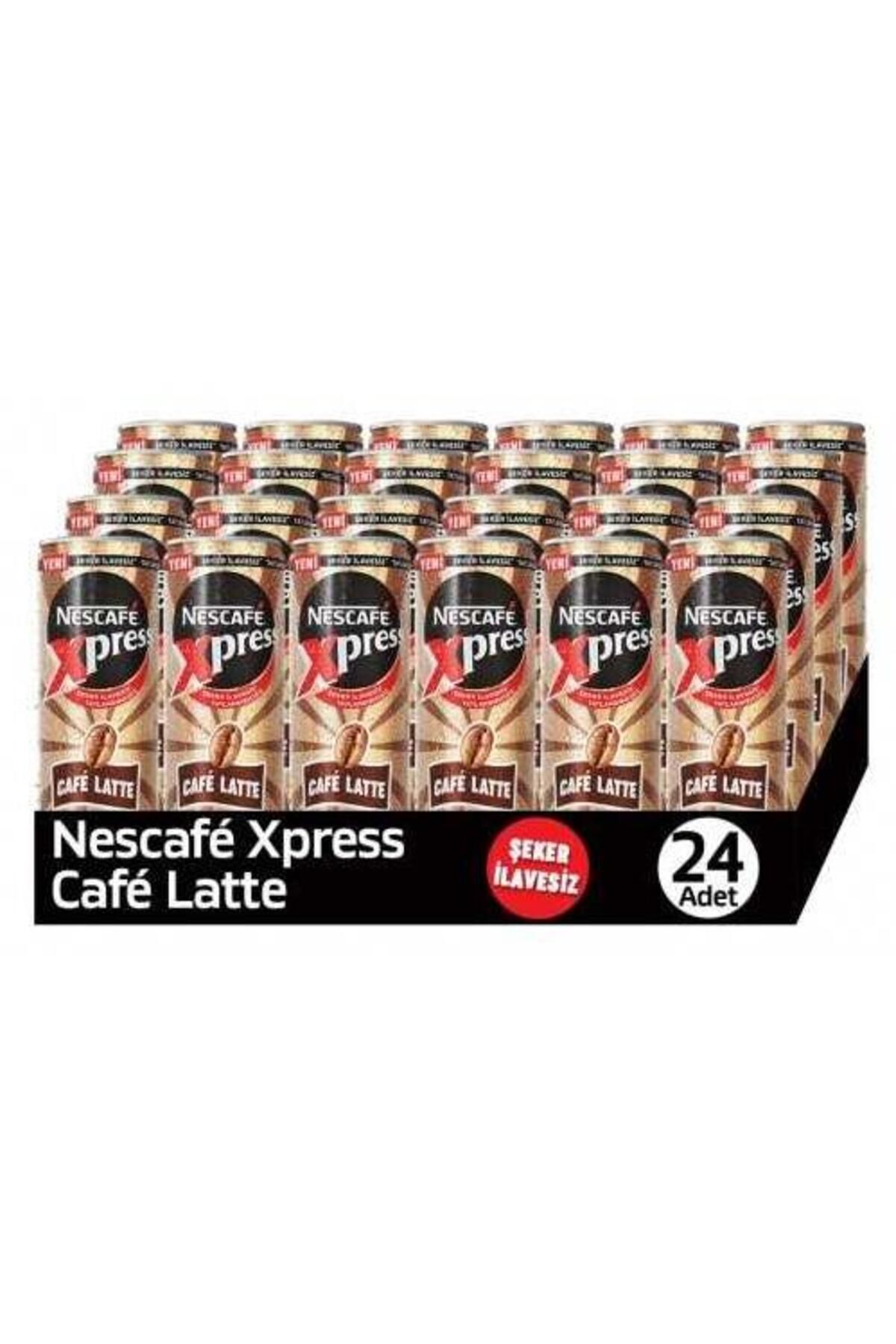 Nescafe Xpress Cafe Latte Şekersiz Soğuk Kahve 250 Ml X 24 Adet