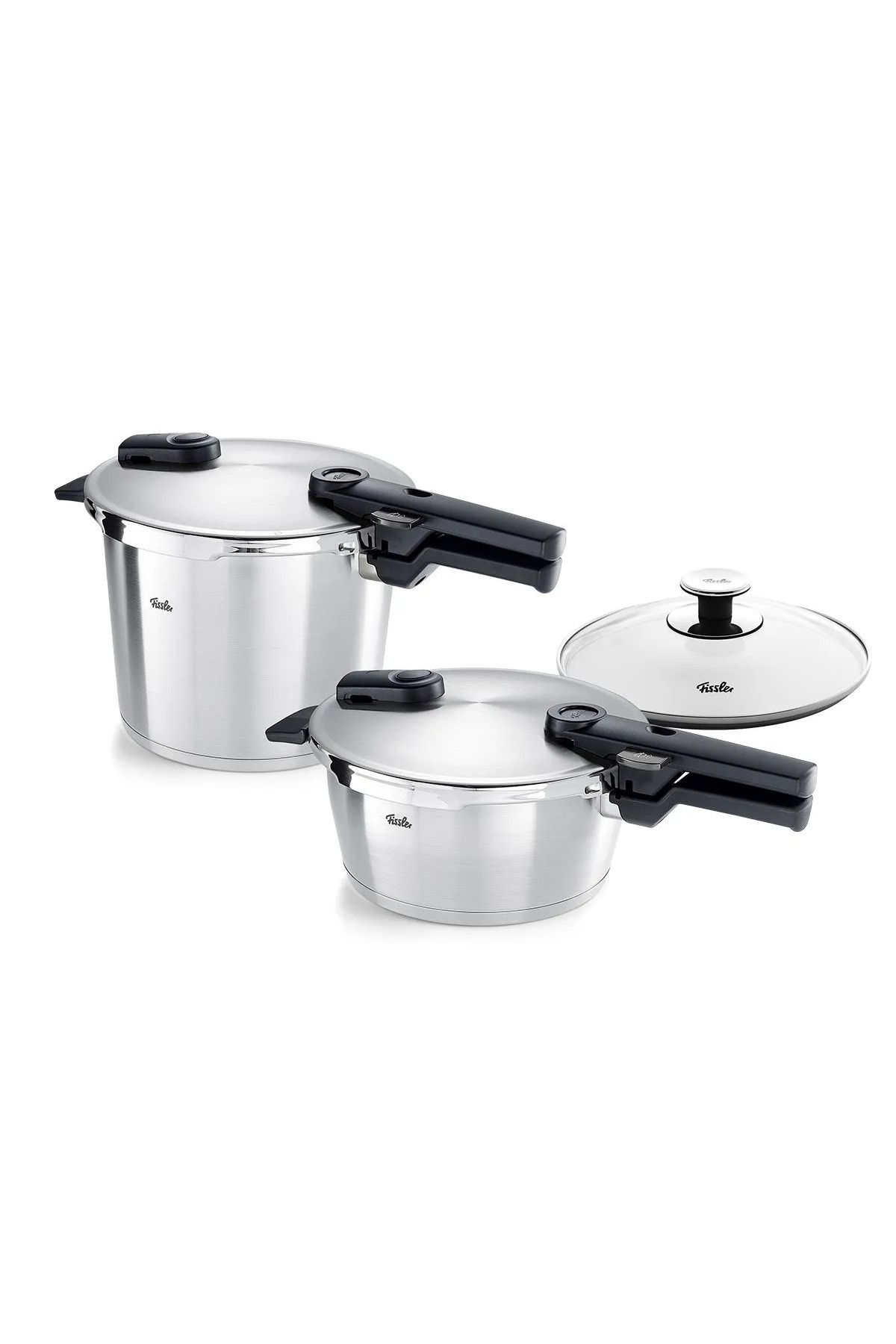 Fissler Vitaquick Premium 6+3,5 Lt Düdüklü Tencere Seti+Cam Kapak