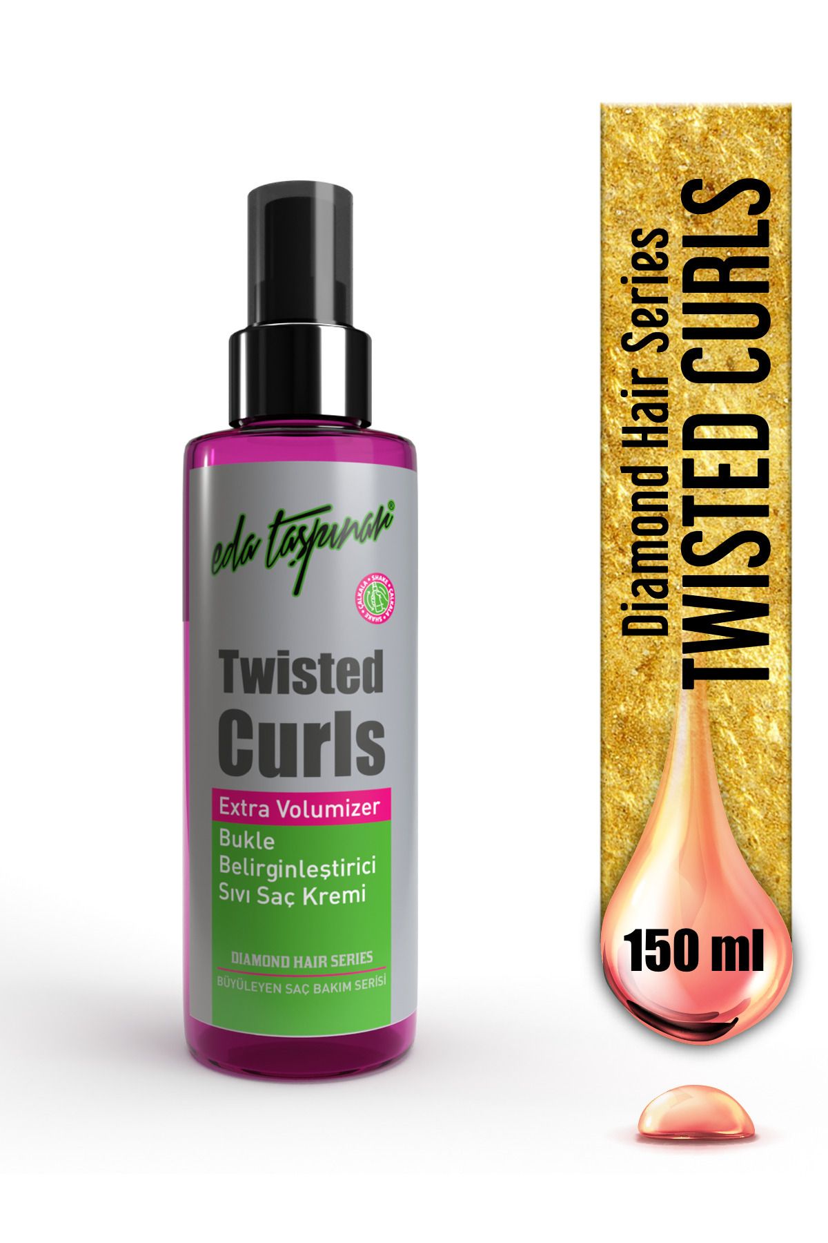 Eda Taşpınar Twisted Curls Bukle Belirginleştirici Sıvı Saç Bakım Kremi 150ml. (EGX80)