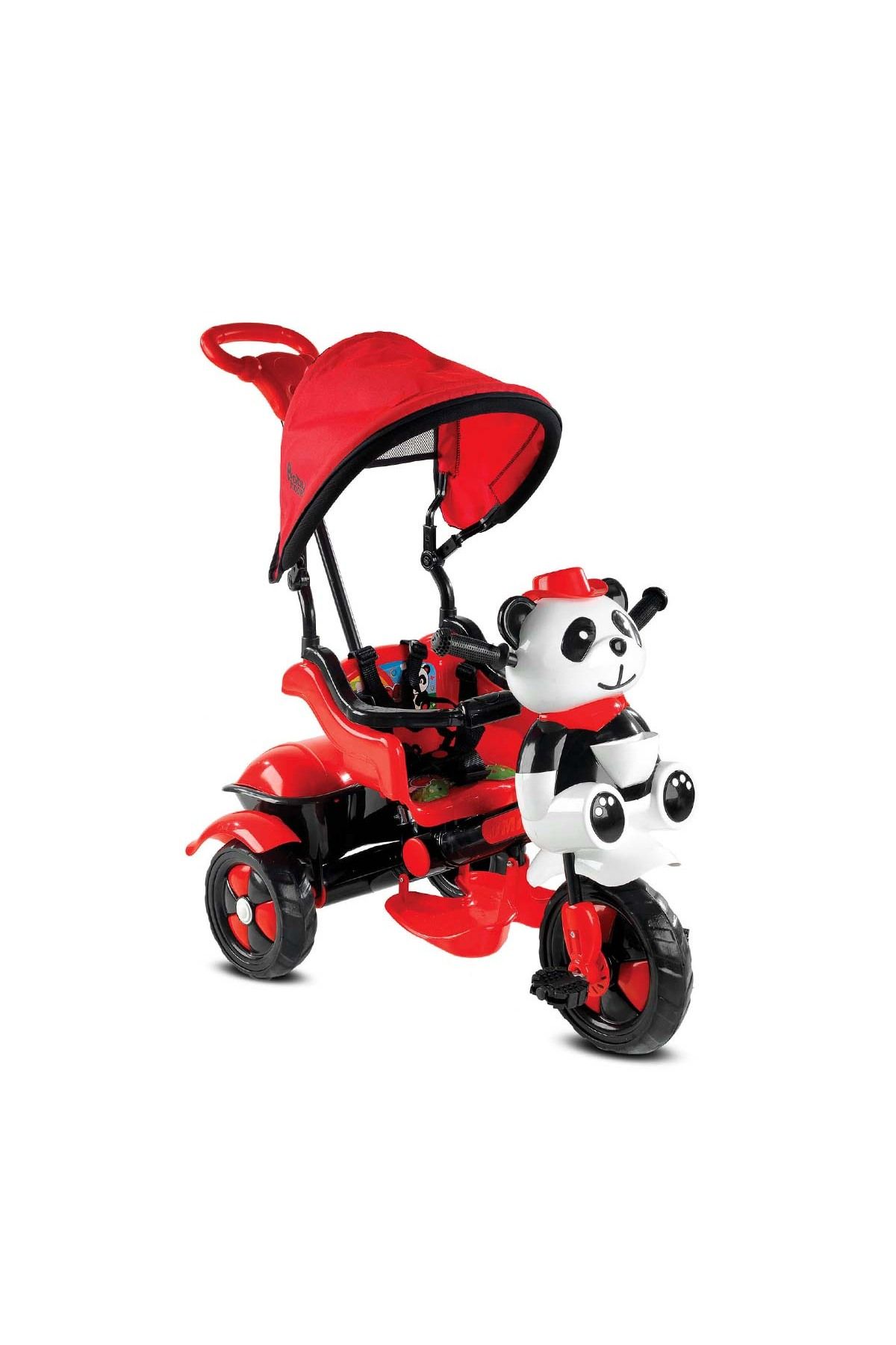 Babyhope Baby Hope Little Panda Bebek Bisikleti Kırmızı Siyah