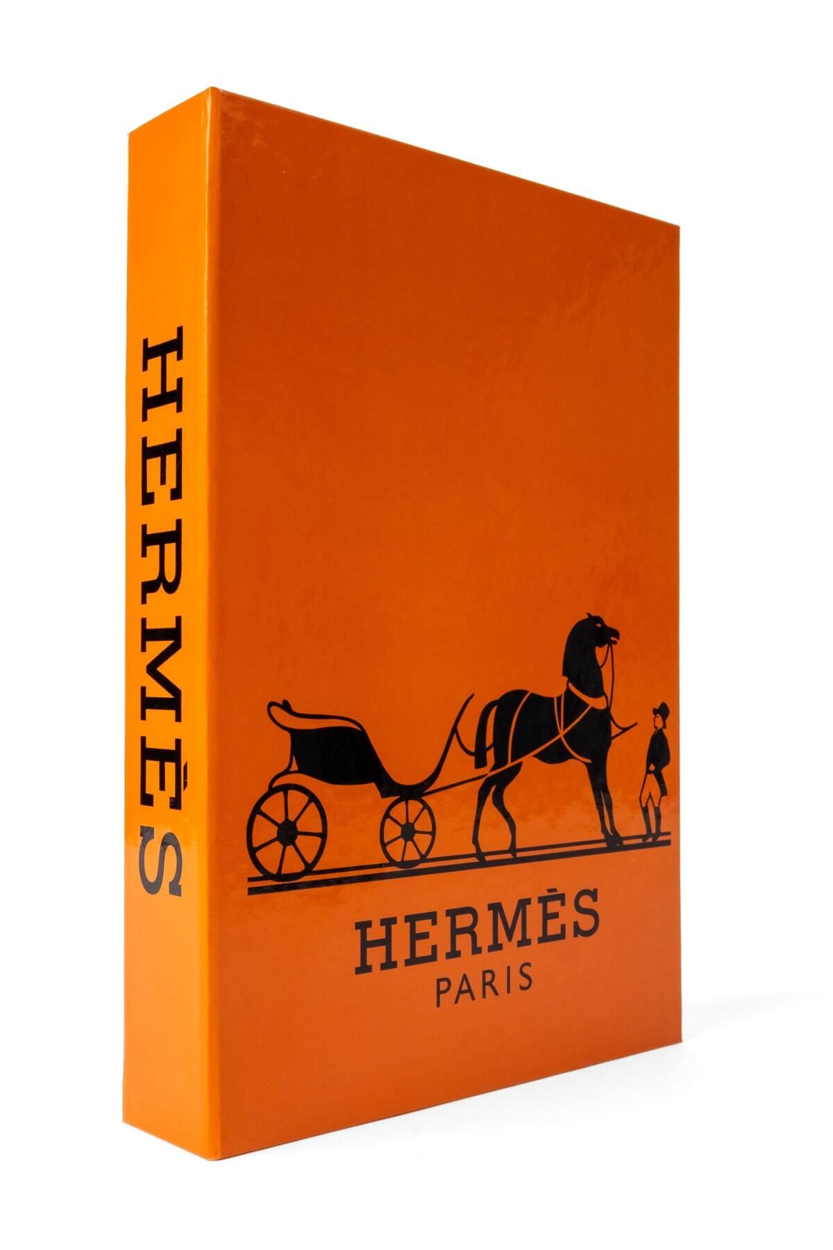 MagicHomeDecor Hermes Klasik M Boy Dekoratif Kitap Kutusu