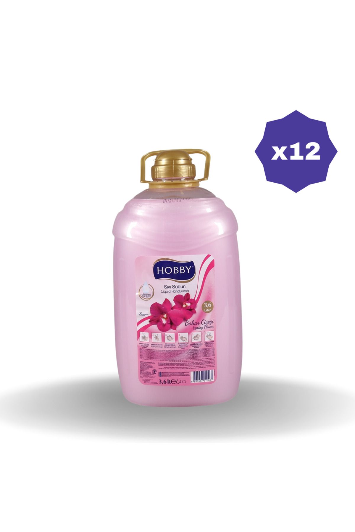 Hobby Bahar Çiçeği Sıvı Sabun 3lt X 12 Adet