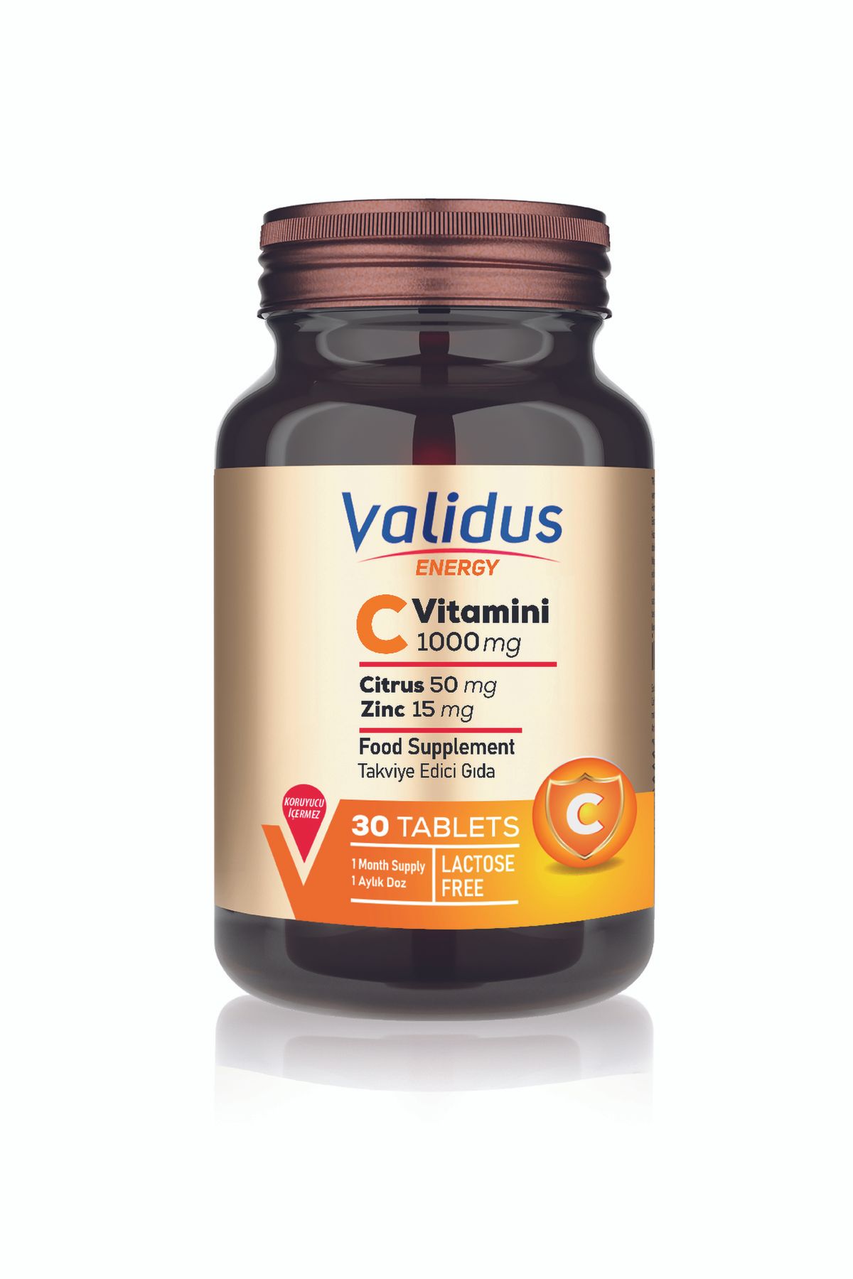 Validus C Vitamini 1000mg + Citrus + Zinc Tablet
