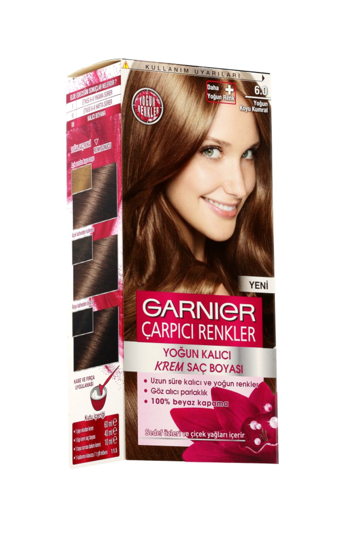 Garnier Çarpıcı Renkler Saç Boyası 6.0 Yoğun Koyu Kahve