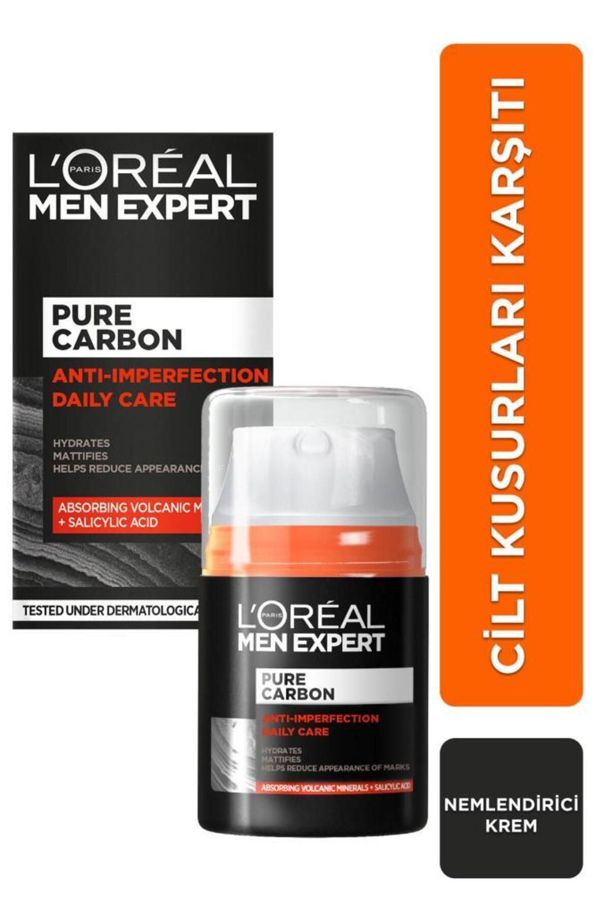 L'Oreal Paris Men Expert Pure Carbon Cilt Problemleri Karşıtı Günlük Nemlendirici Krem 50ml