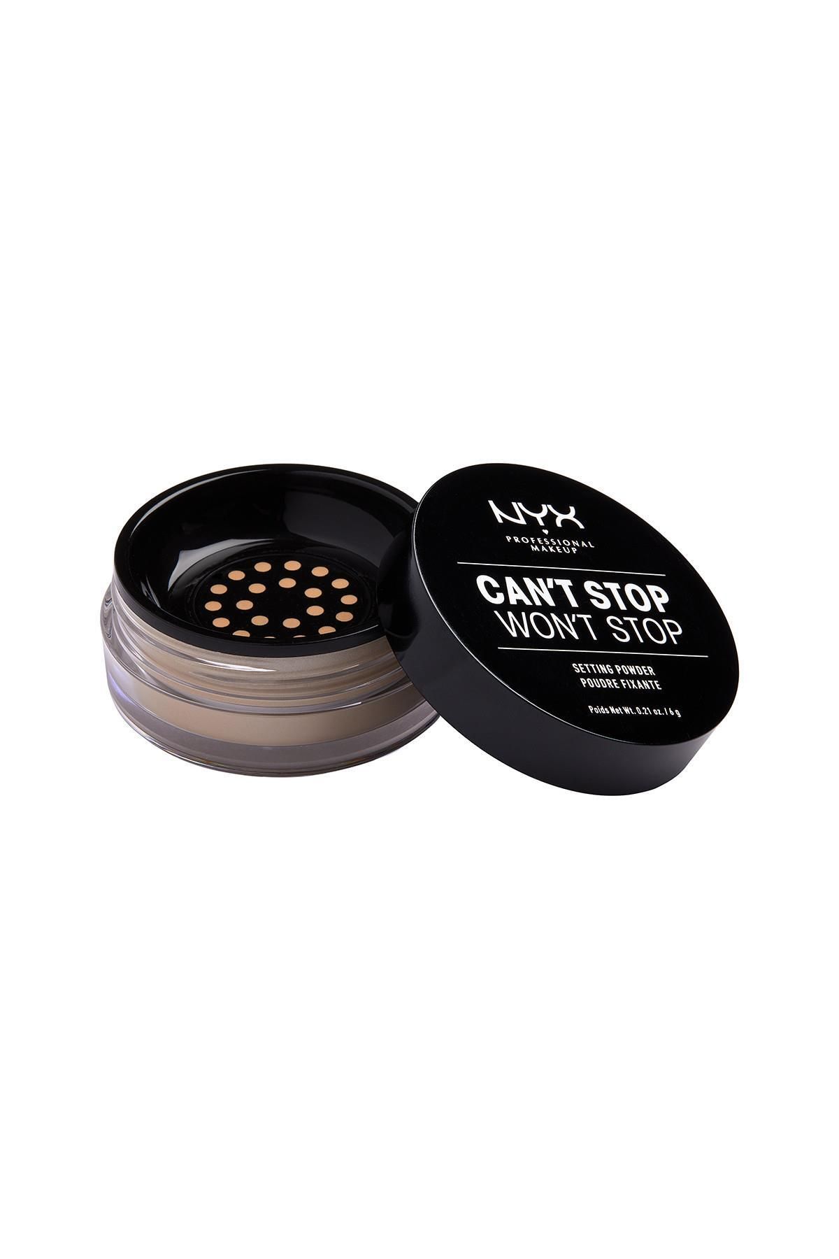 NYX Professional Makeup Sabitleyici Pudra - Can't Stop Won't Stop Setting Powder Medium 800897183714
