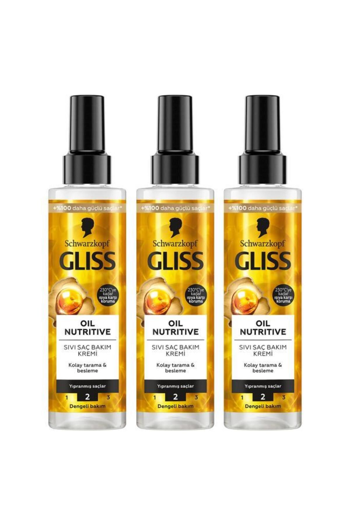 Gliss Sıvı Saç Kremi 200ml Oil Nutritive X3