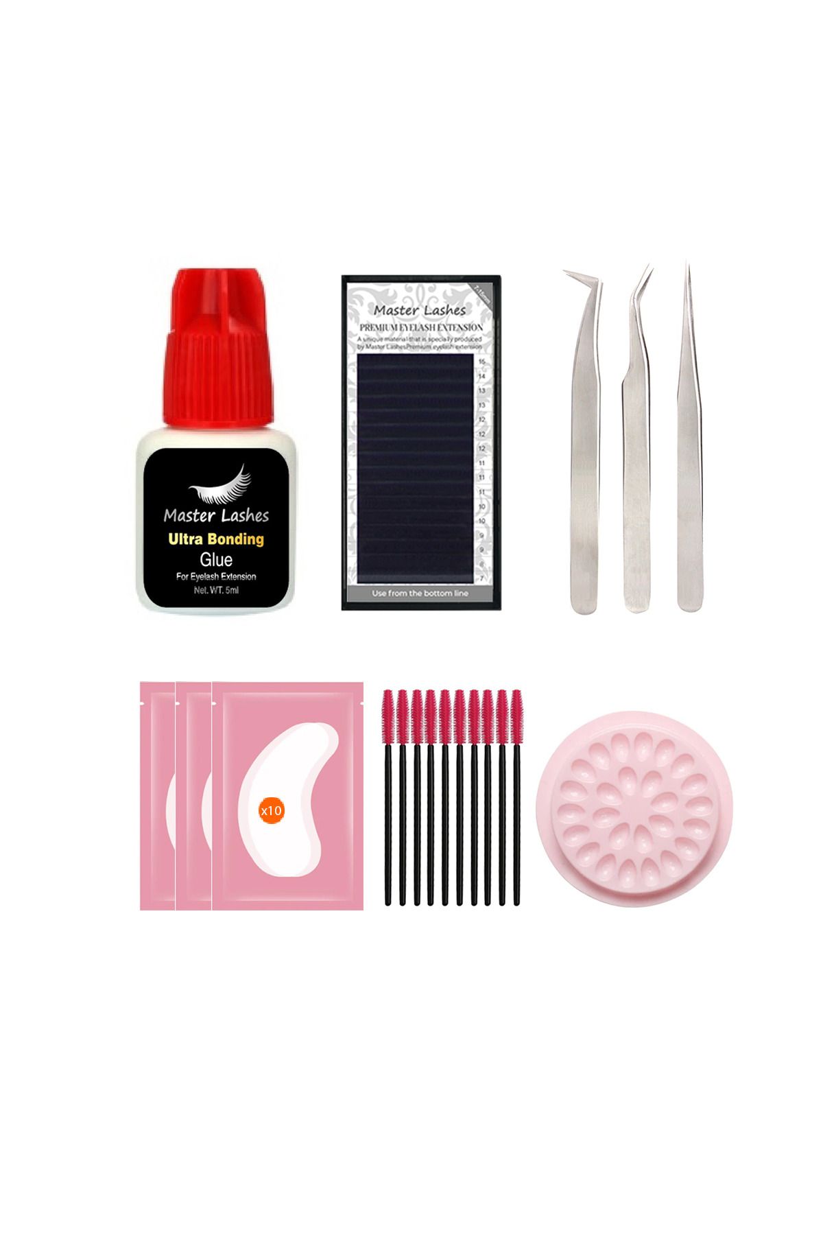 Master Lashes Mini Ipek Kirpik Seti (0,07-MİX)