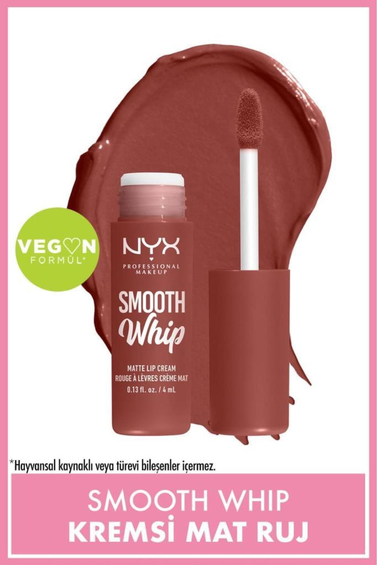 NYX Professional Makeup Smooth Whip Kremsi Likit Mat Ruj - Latte Foam