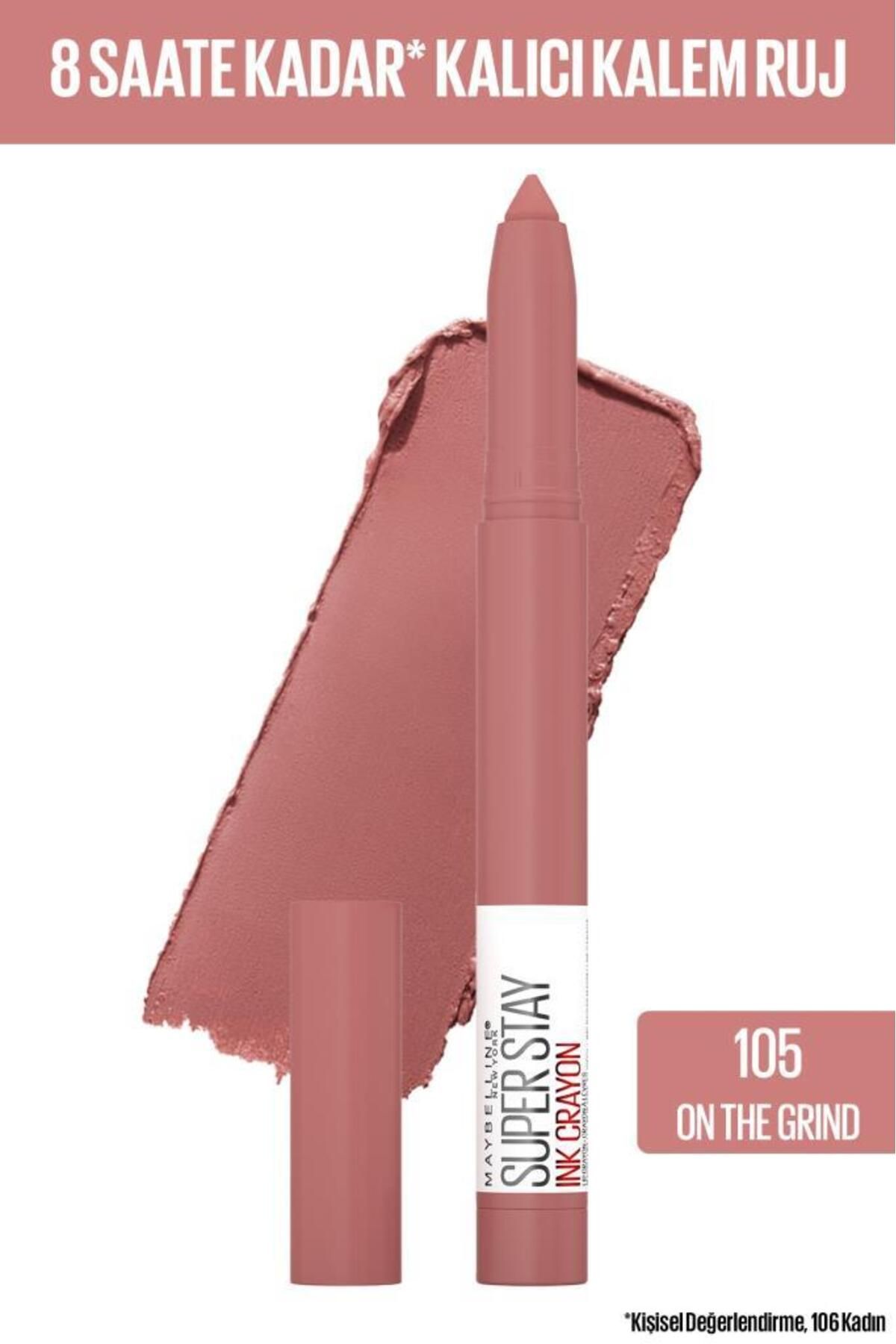 Maybelline New York Super Stay Ink Crayon Kalem Mat Ruj- Spiced Up - 105 On The Grind