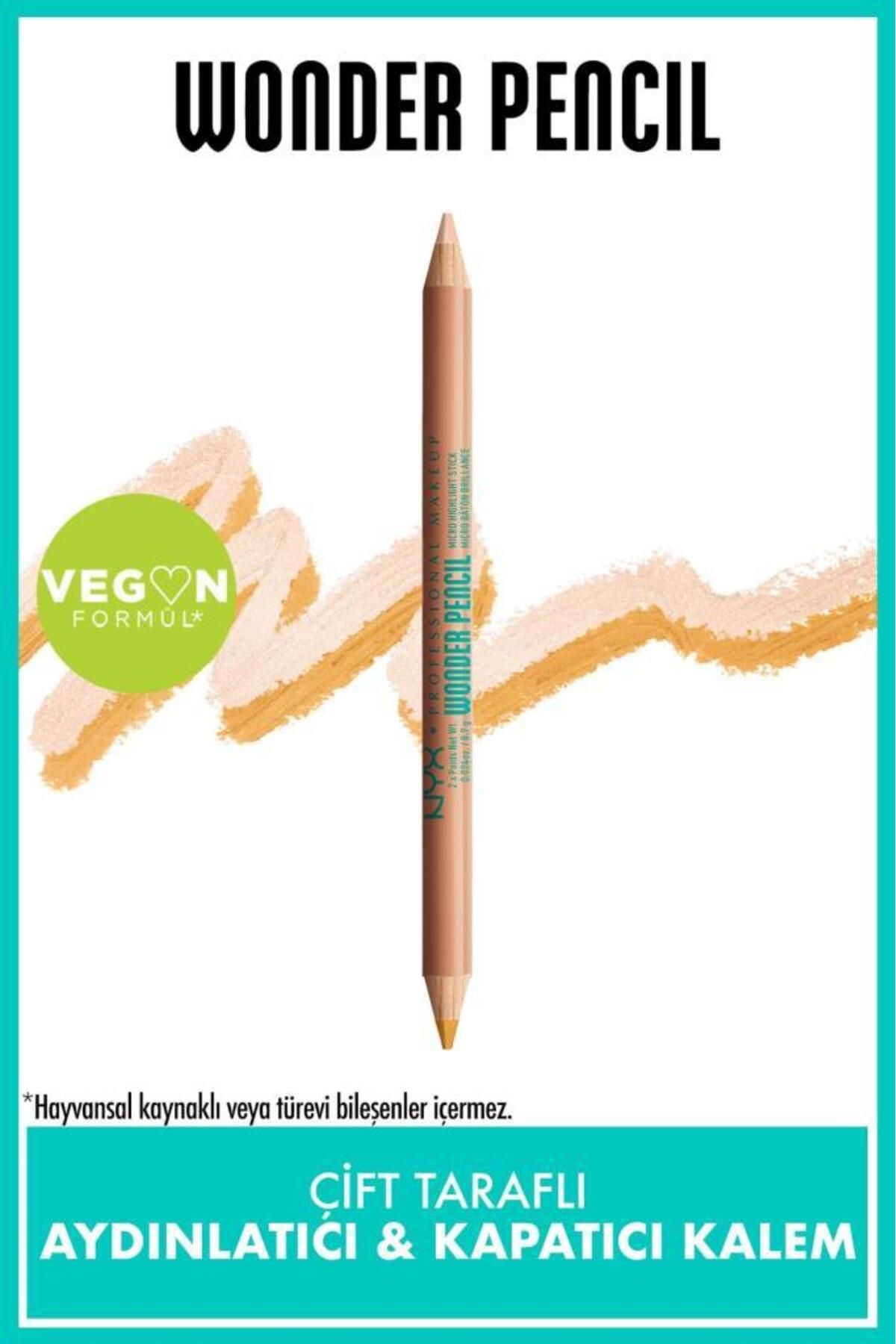NYX Professional Makeup Wonder Pencil Çift Taraflı Aydınlatıcı & Kapatıcı Kalem - Deep