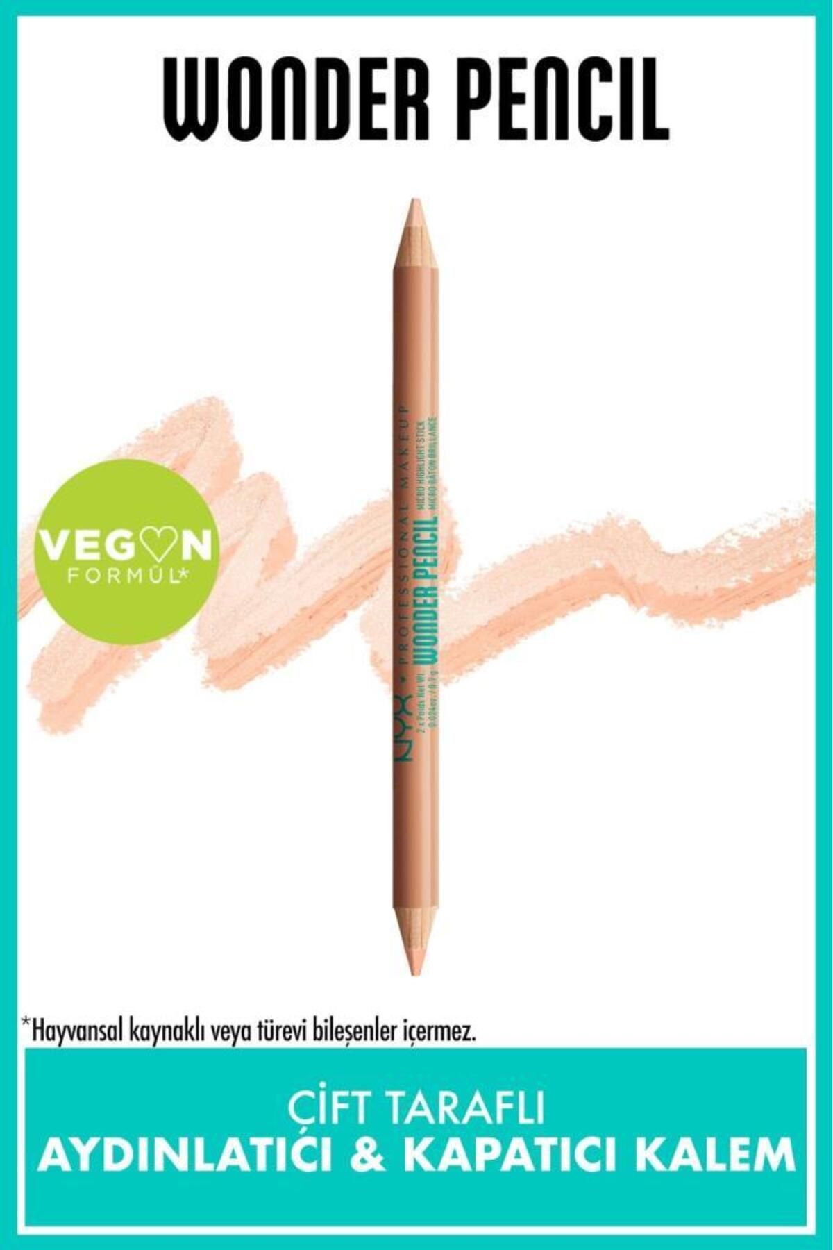 NYX Professional Makeup Wonder Pencil Çift Taraflı Aydınlatıcı & Kapatıcı Kalem - Medium Peach