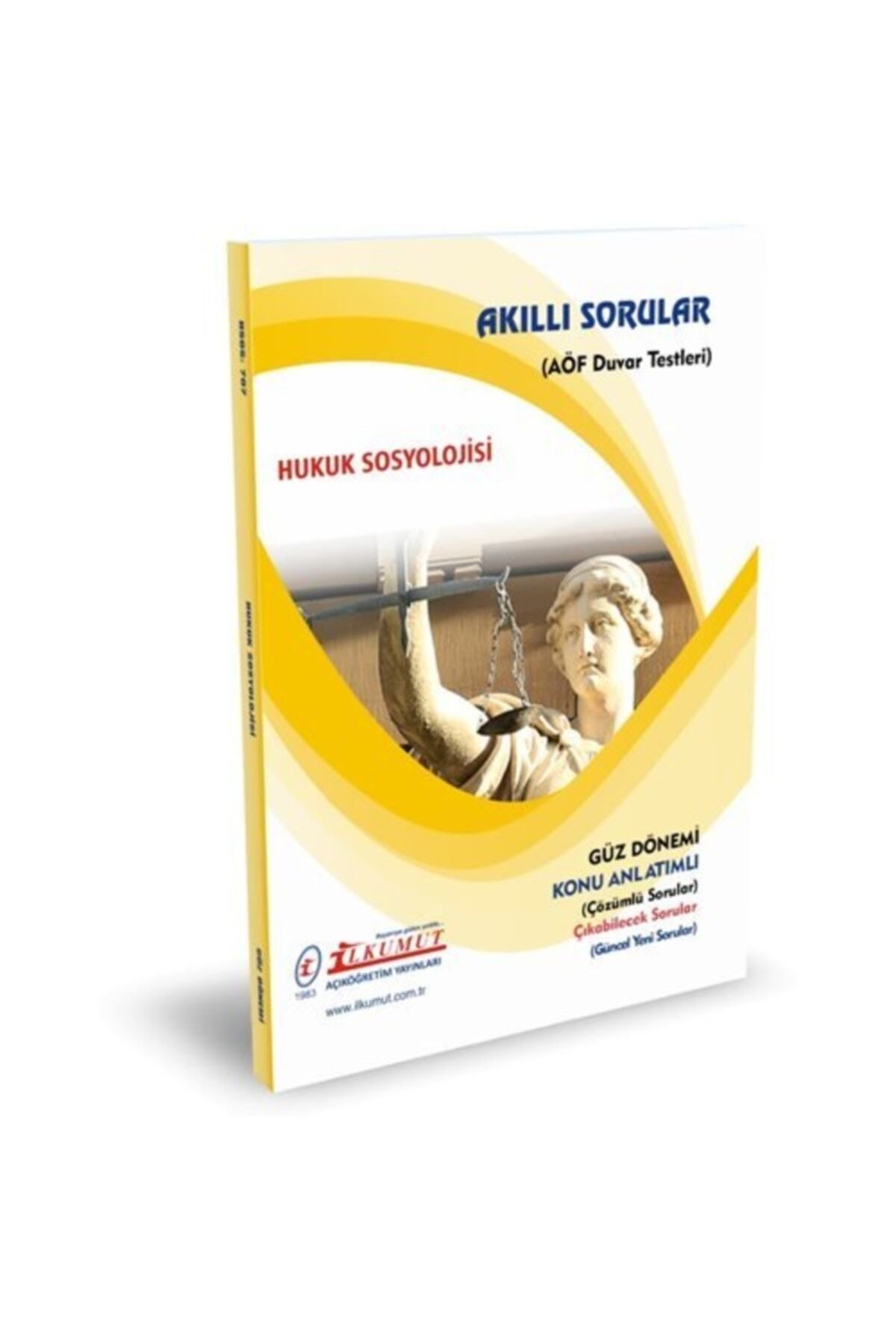 İlkumut Yayınları Aöf Ilkumut – Hukuk Sosyolojisi – (KONU ANLATIMLI – ÇÖZÜMLÜ SORULAR)