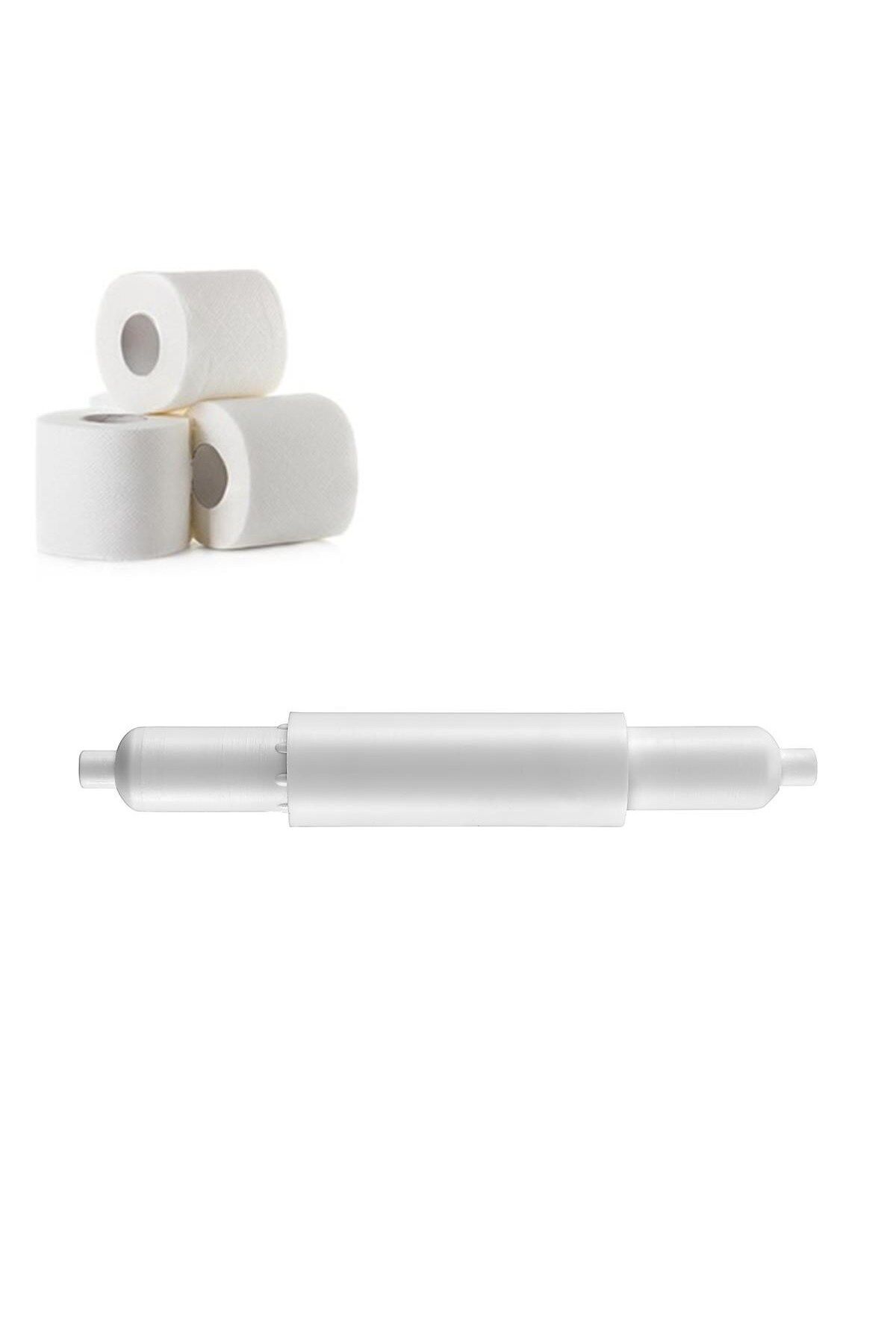 Go İthalat WC Tuvalet Kağıdı Makarası Beyaz Tuvalet Kağıdı Tutucu Makara (4199)