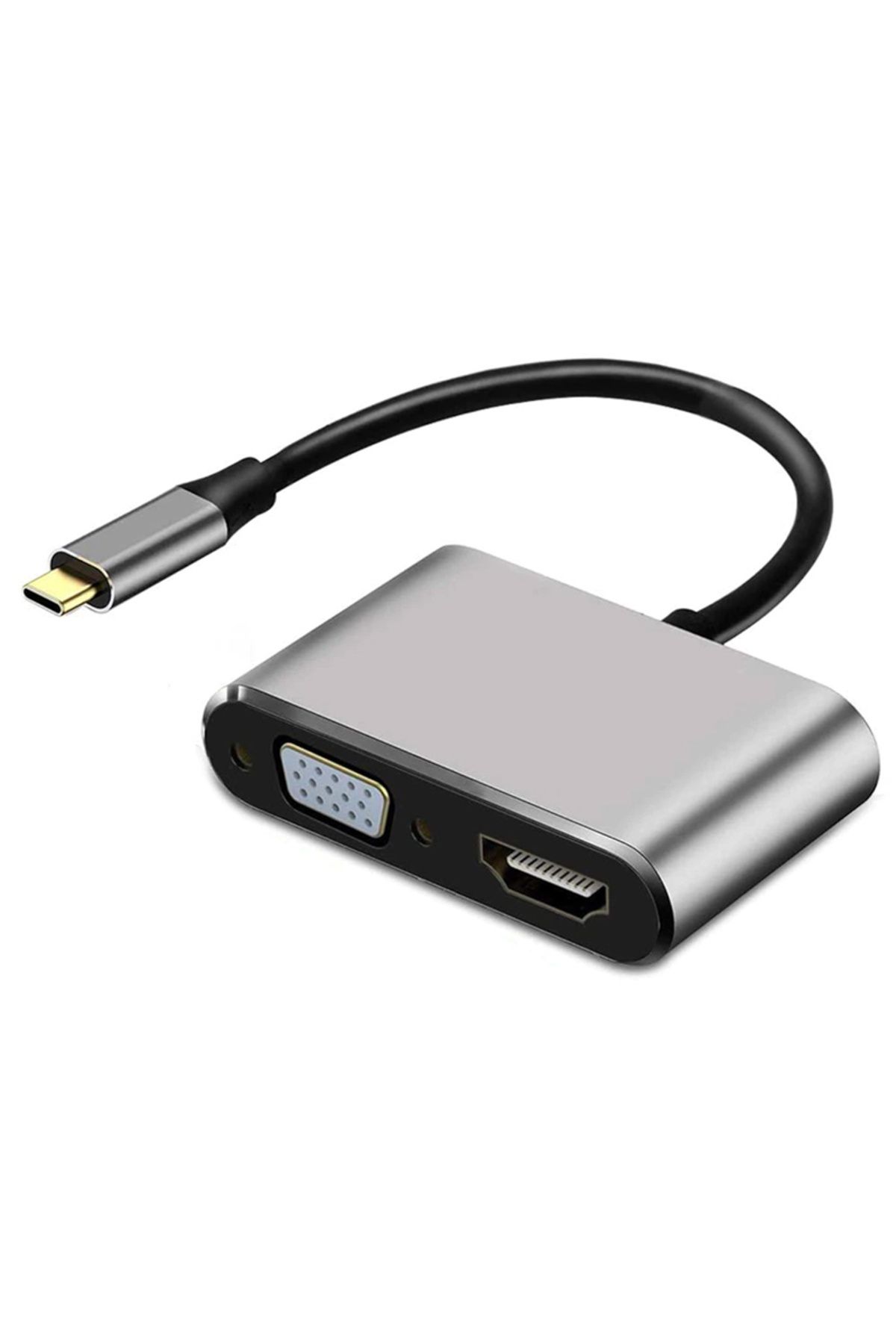 Go İthalat USB TYPE-C TO HDMI-VGA-USB-TYPE C 4IN1 ADAPTÖR (4199)