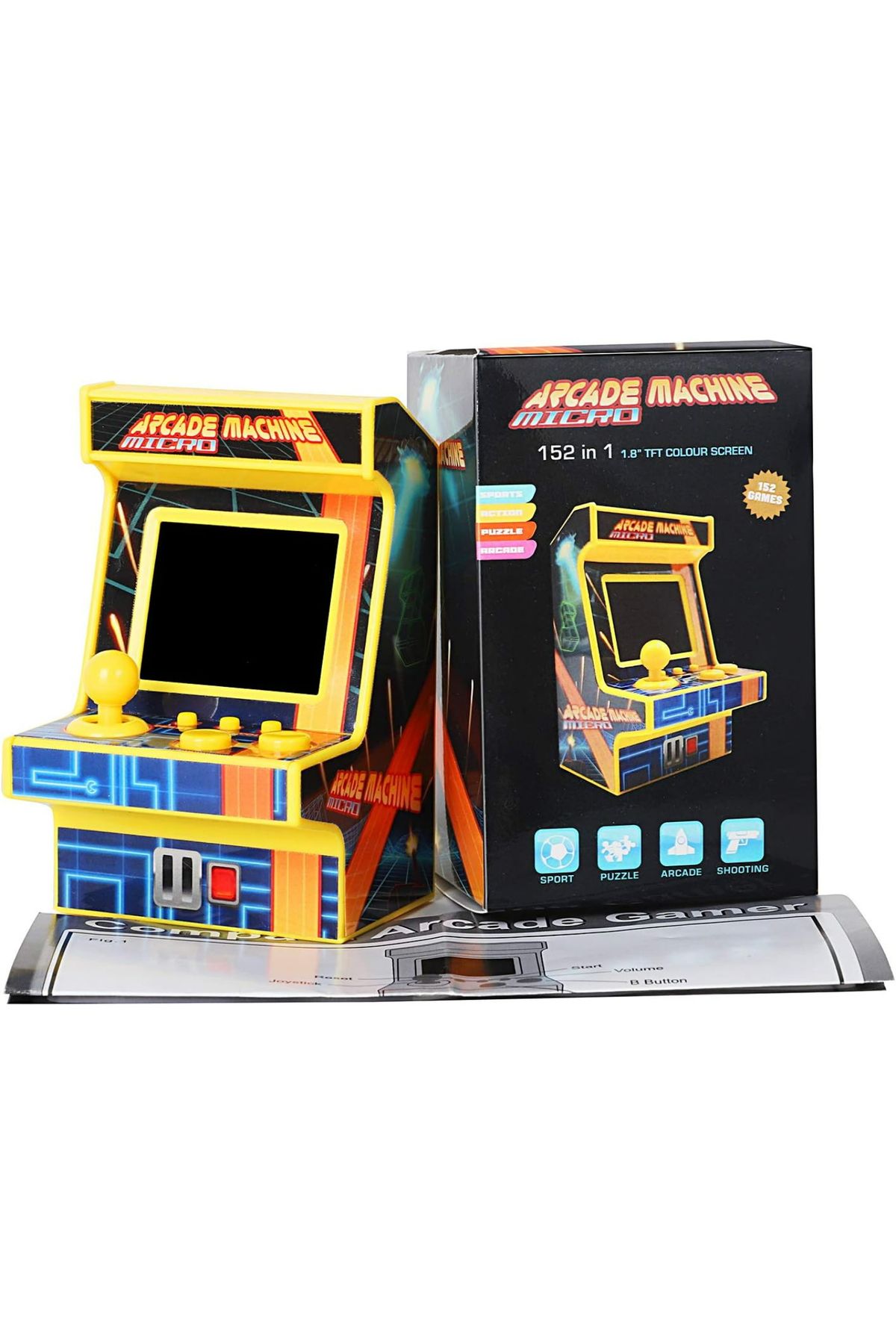 Ozmik Mini Retro Atari Oyun Makinesi Yeni Sürüm Renkli Ekran 152 Klasik Oyunlar Taşınabilir atari