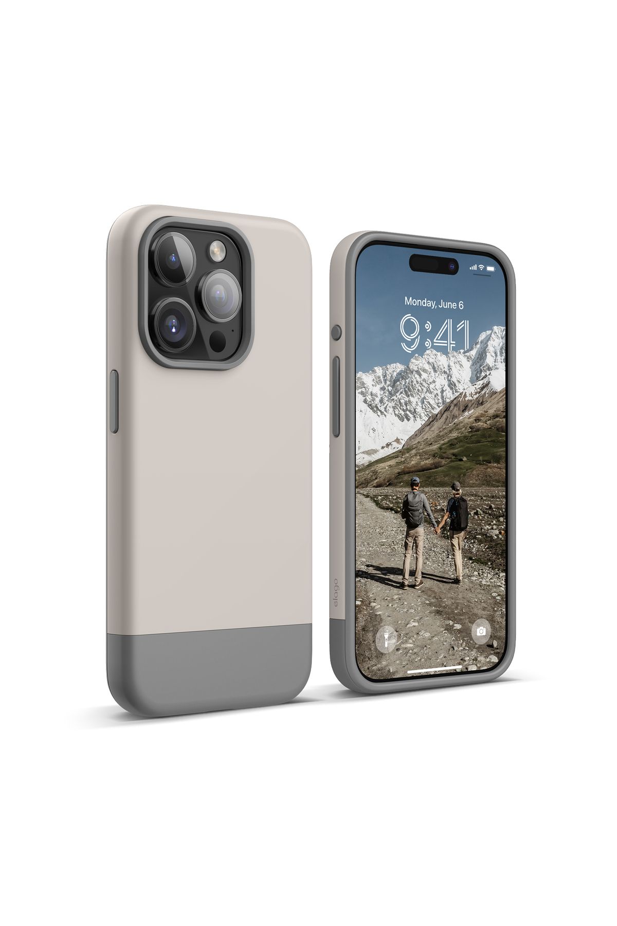 Elago Apple iPhone 15 Pro Uyumlu Glide MagSafe Silikon - Krem