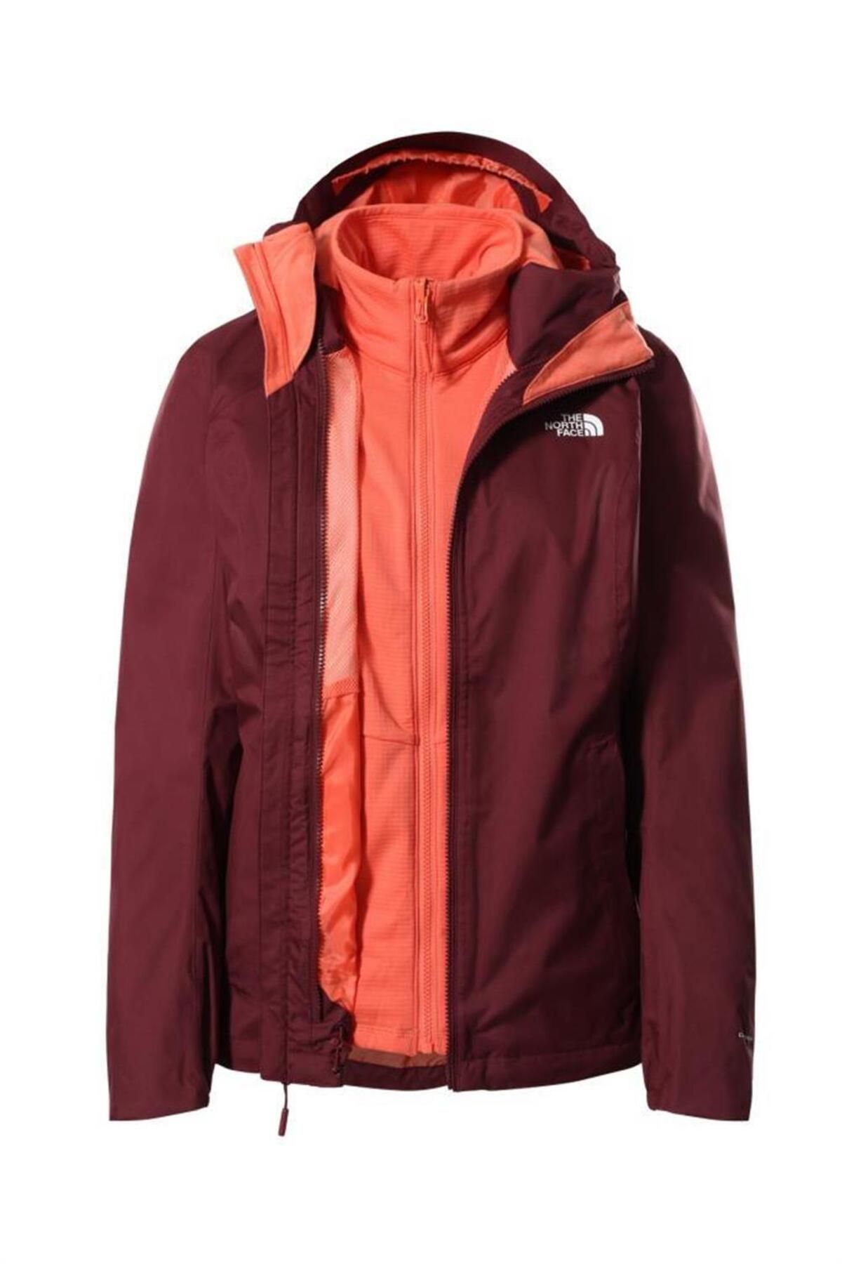 The North Face Quest Triclimate Kadın 3 In 1 Mont Bordo