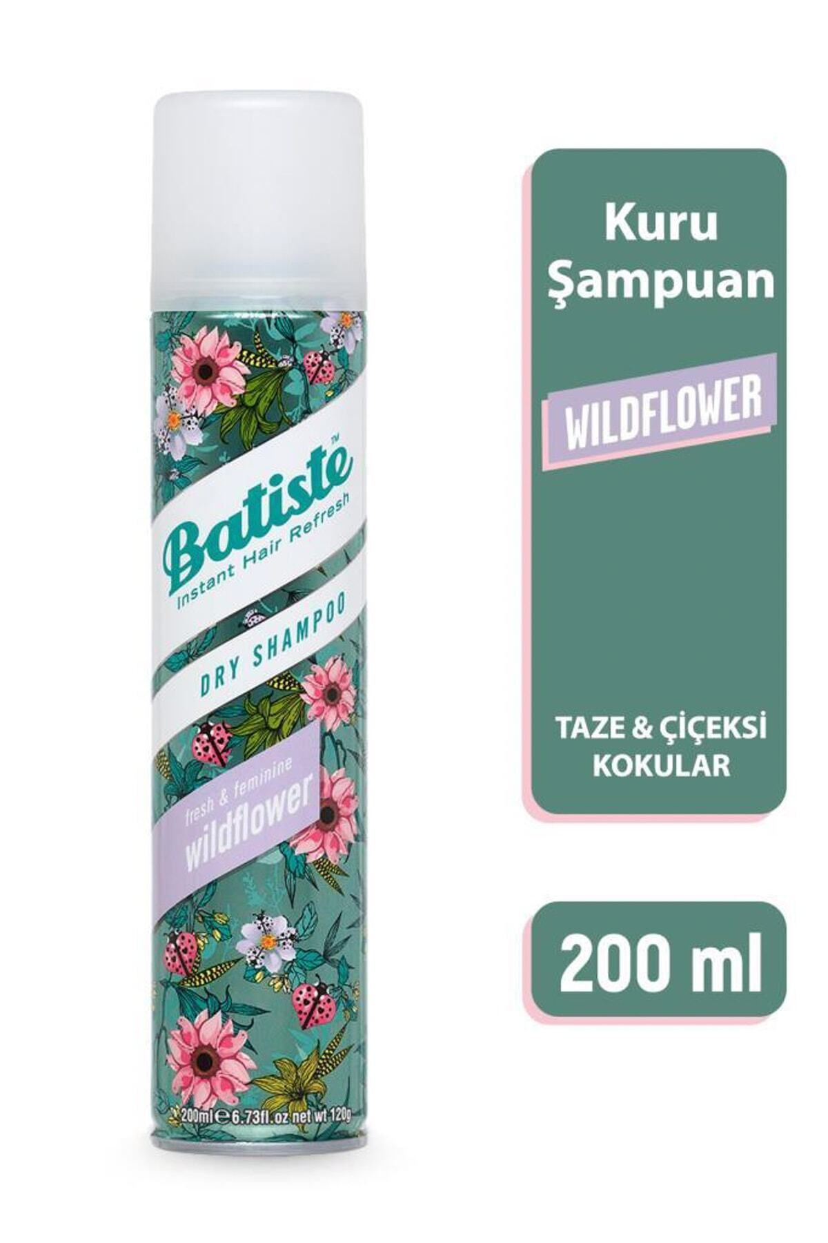 Batiste Wildflower Kuru Şampuan - Wildflower Dry Shampoo 200ml