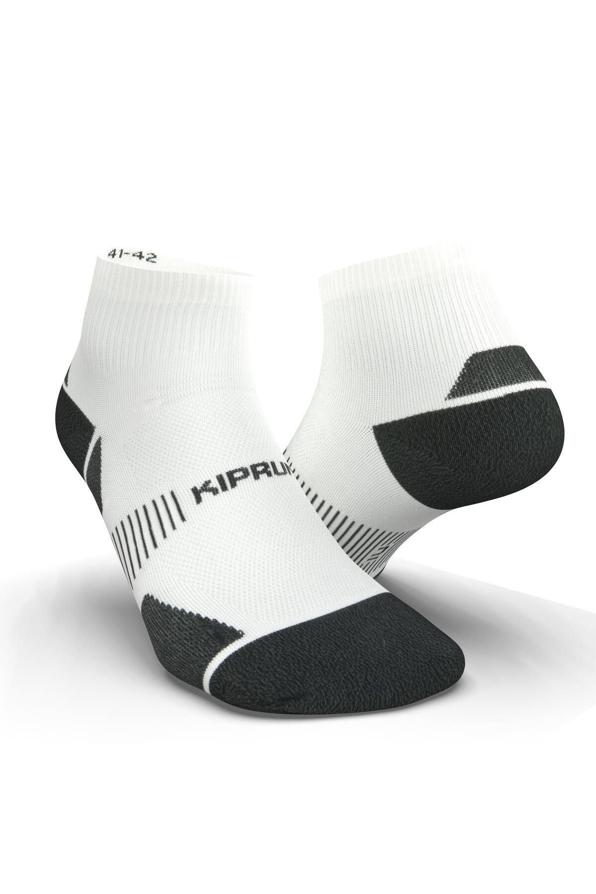 Decathlon Kiprun Orta Boy Konçlu Koşu Çorabı - Kalın - Beyaz - Run900