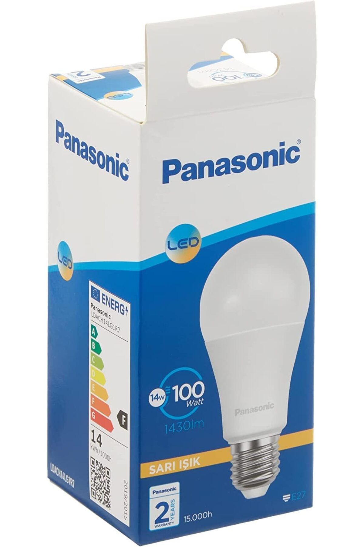 Panasonic 14W 2700K Sarı Işık Led Ampul 2 li Paket