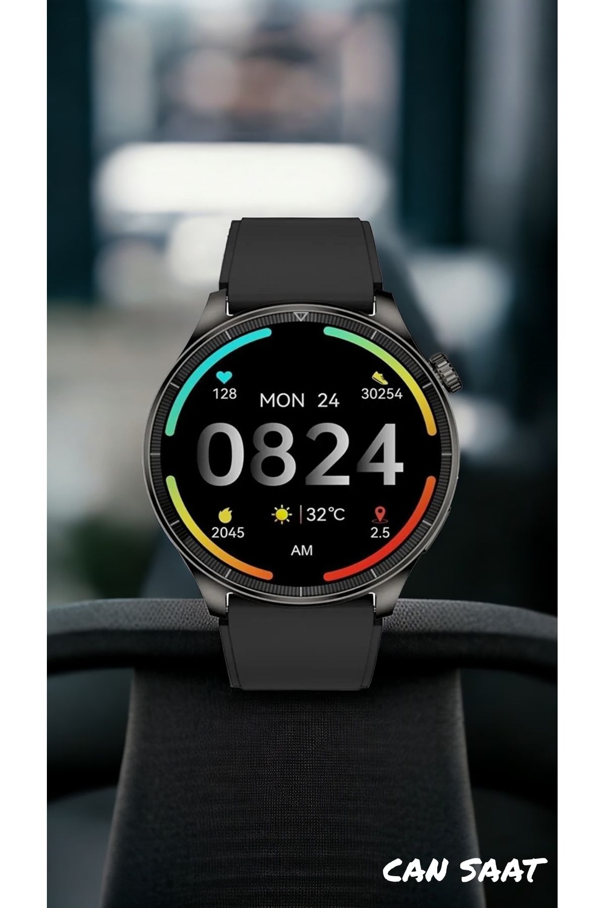 Daniel Klein Arama konuşma özellikli android iOS uyumlu siyah silikon kayışlı yeni nesil akıllı saat (TÜRKÇE)