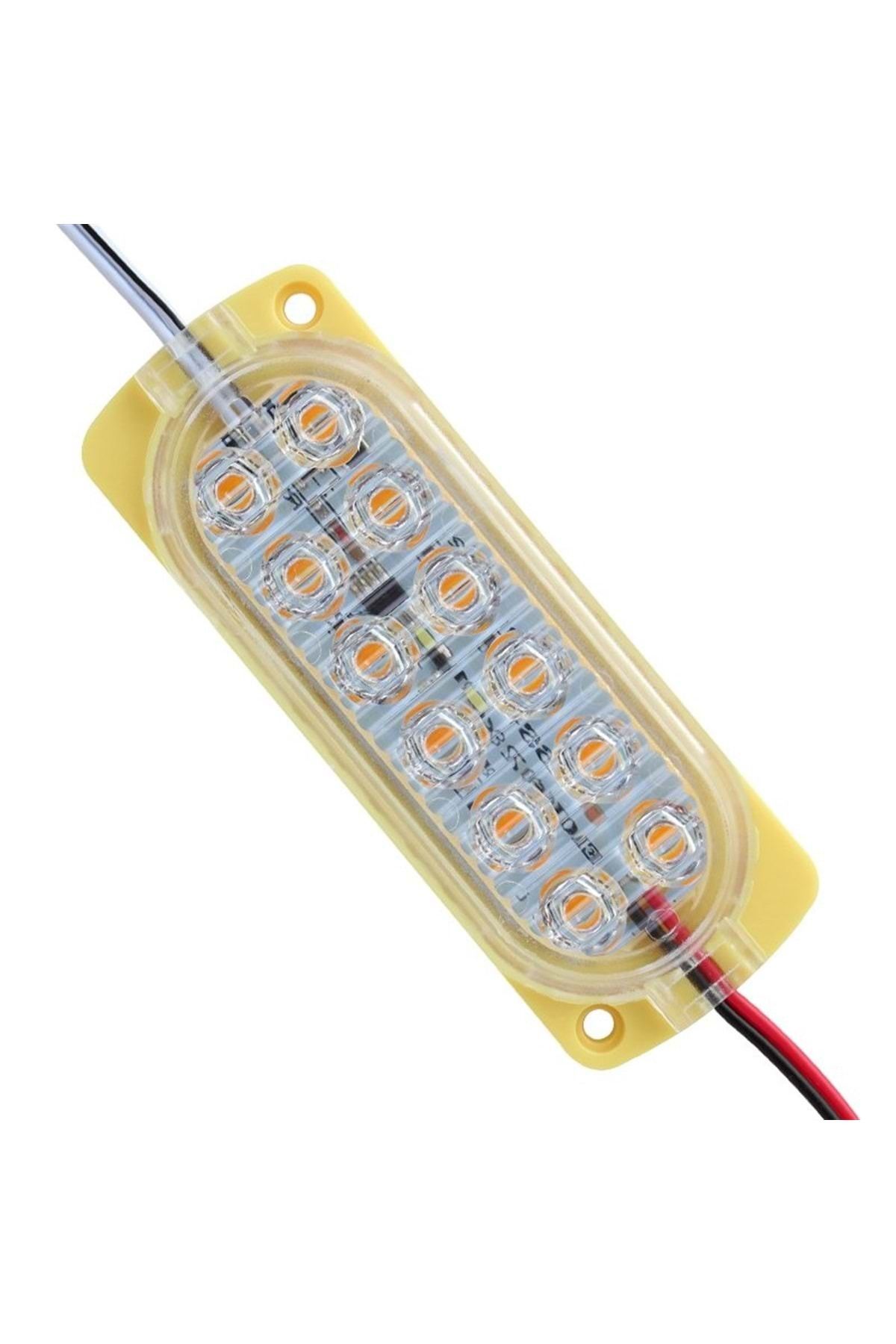 REWEL Parlak Yanıp Sönen Sarı 24 Volt 1.2 Watt 2835 Modül Led 333019