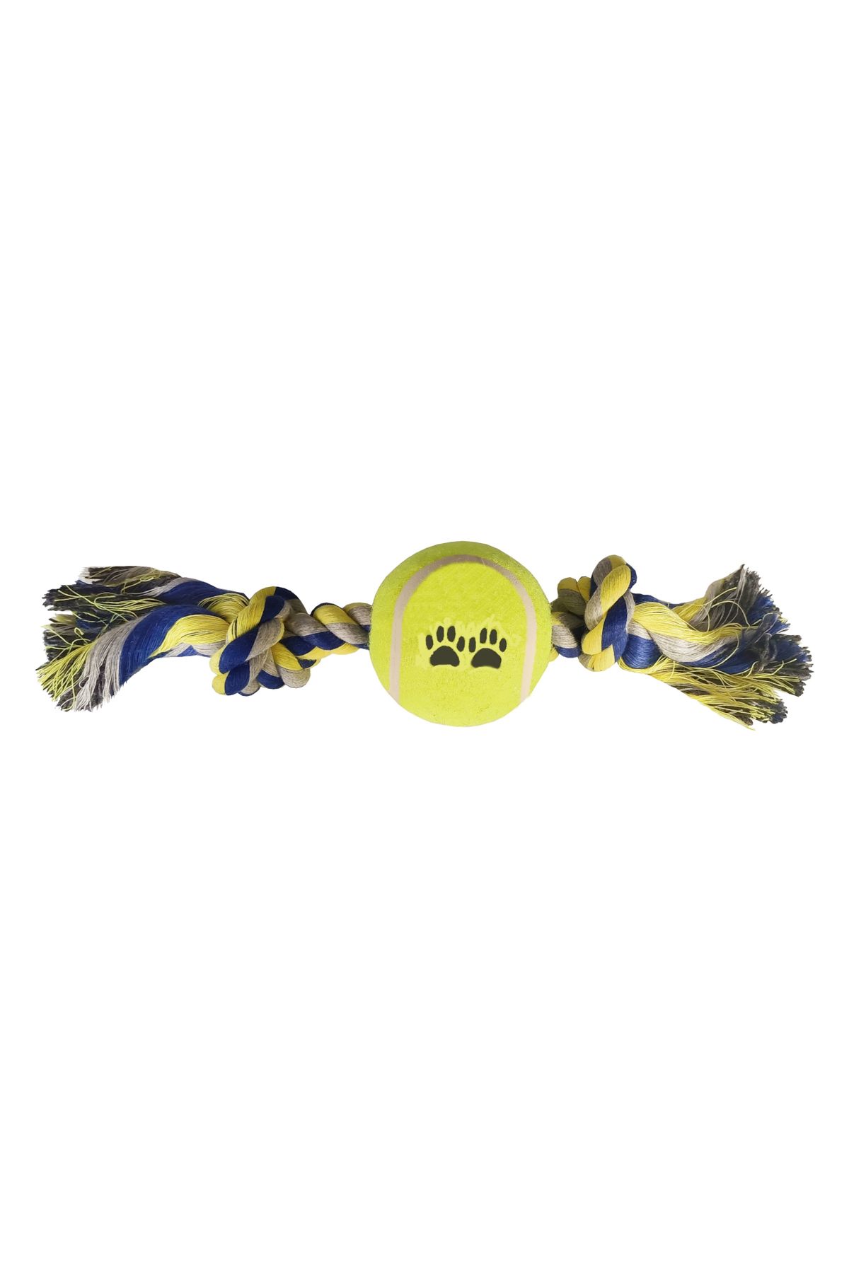 Markapet Tenis Toplu Kısa Düğümlü Köpek Diş İpi 7-26 cm Mavi