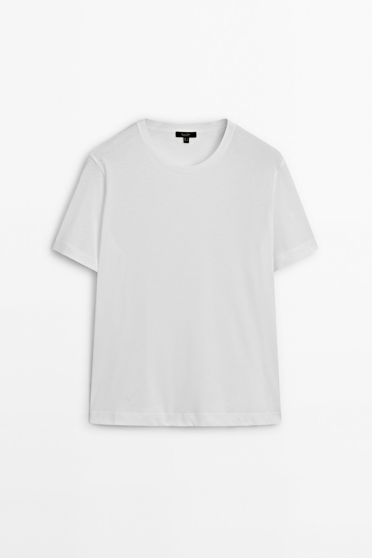 Massimo Dutti Kısa kollu pamuklu t-shirt