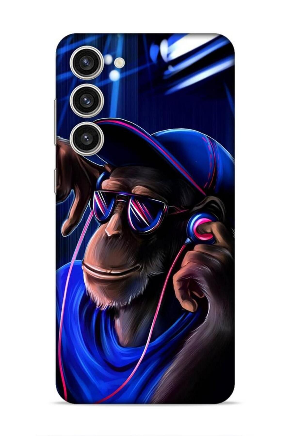 Lopard Samsung Galaxy S23 Plus  Uyumlu Kılıf Caliburn 20 Renkli Magsafe Kılıf Maymun Mavi