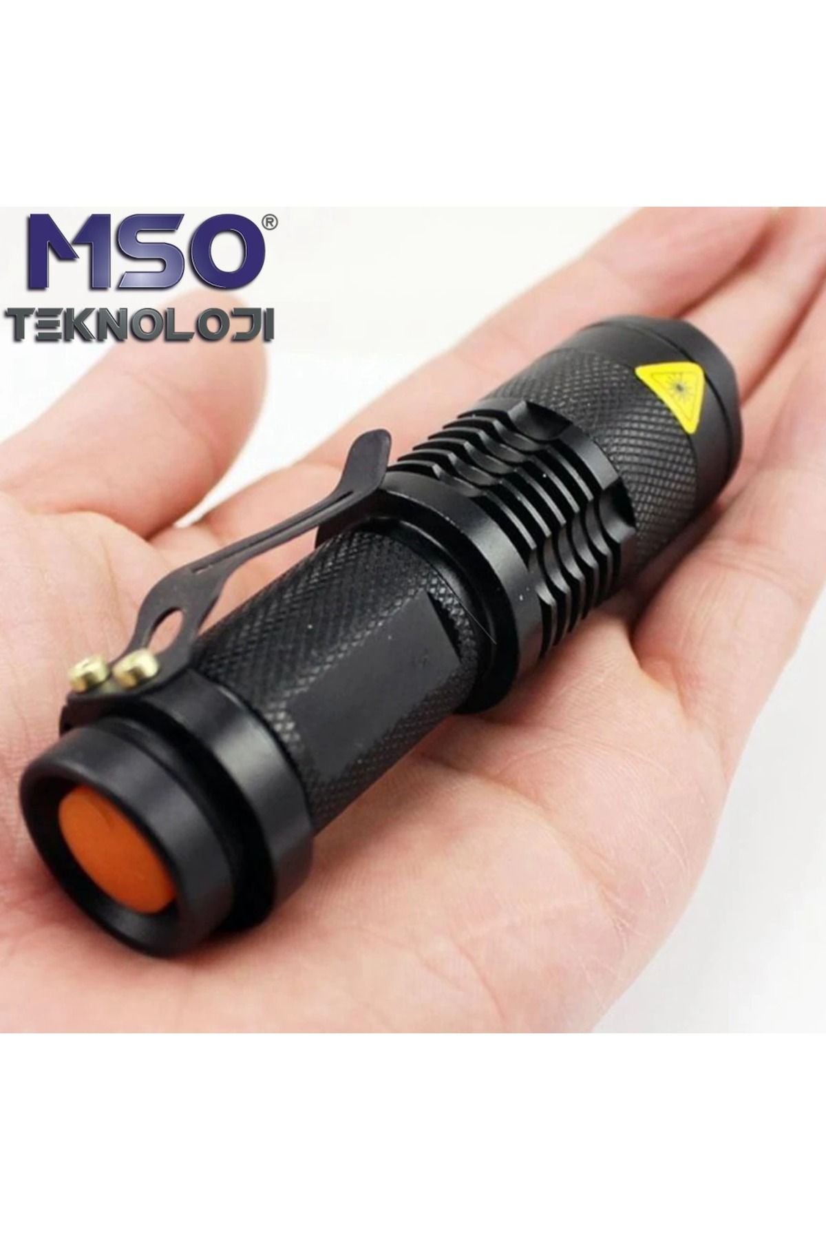 MSO TEKNOLOJİ Cree Q5 Led Ampül Mercekli Zoom El Feneri